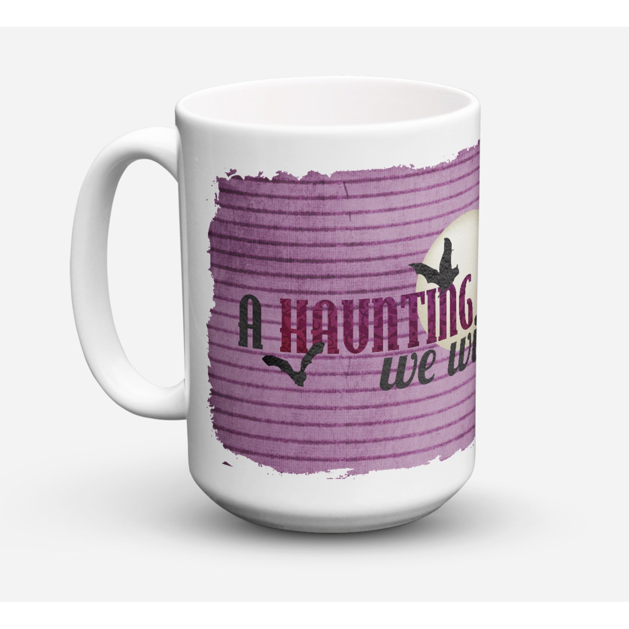 Carolines Treasures SB3015CM15 A Haunting We Will Go Halloween Microwavable Ceramic Coffee Mug 15 oz Multicolor