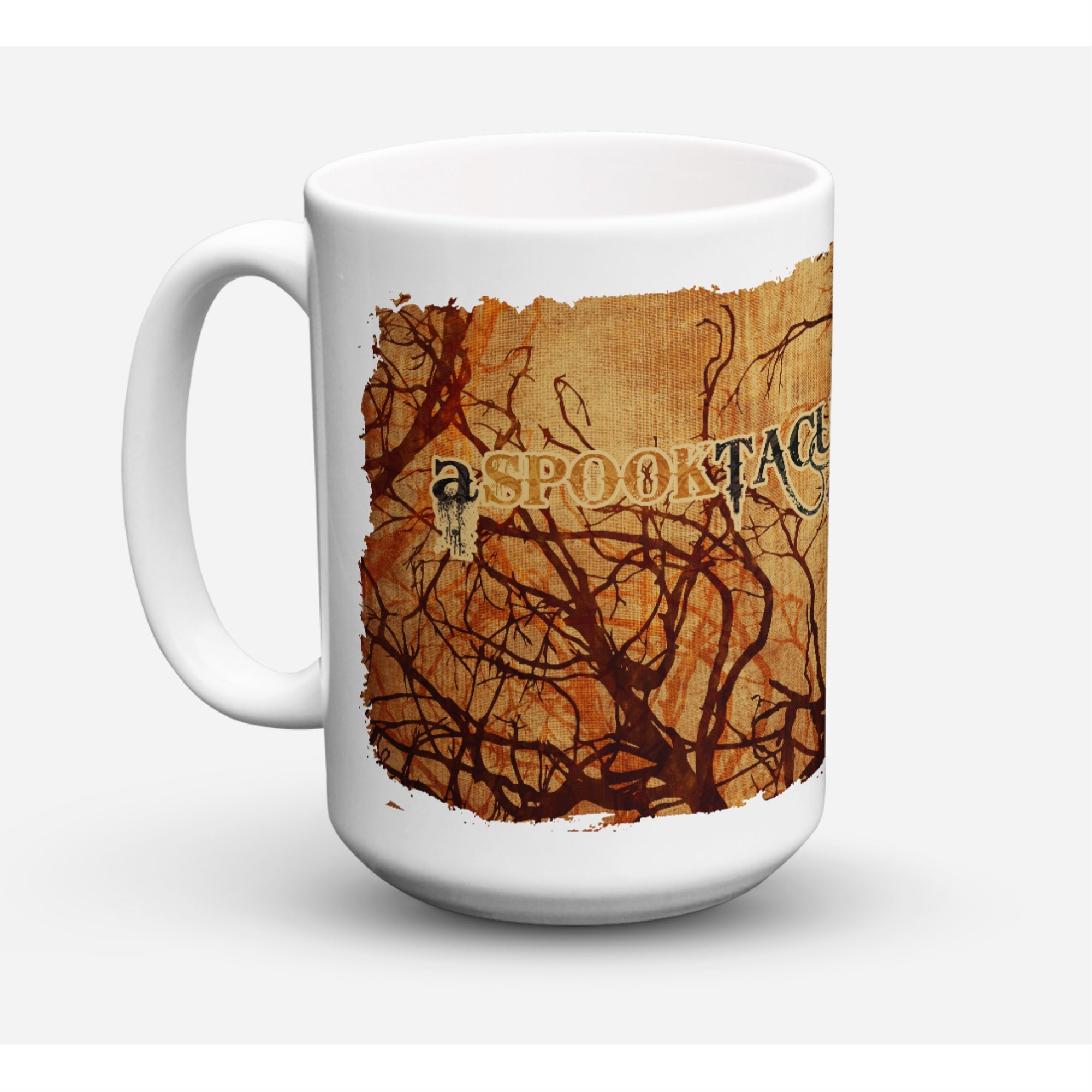 Carolines Treasures SB3016CM15 A Spook Tacular Day Halloween Microwavable Ceramic Coffee Mug 15 oz Multicolor