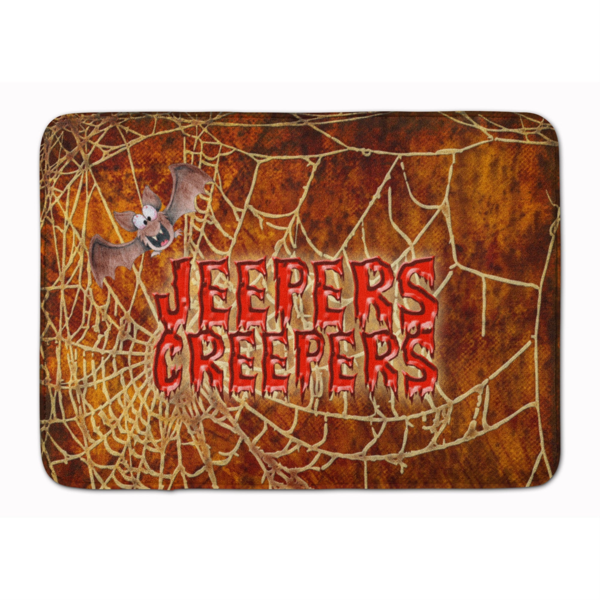 'Caroline'S Treasures Jeepers Creepers With Bat Halloween Floor Mat, 19'''' X 27'''', Multicolor''
