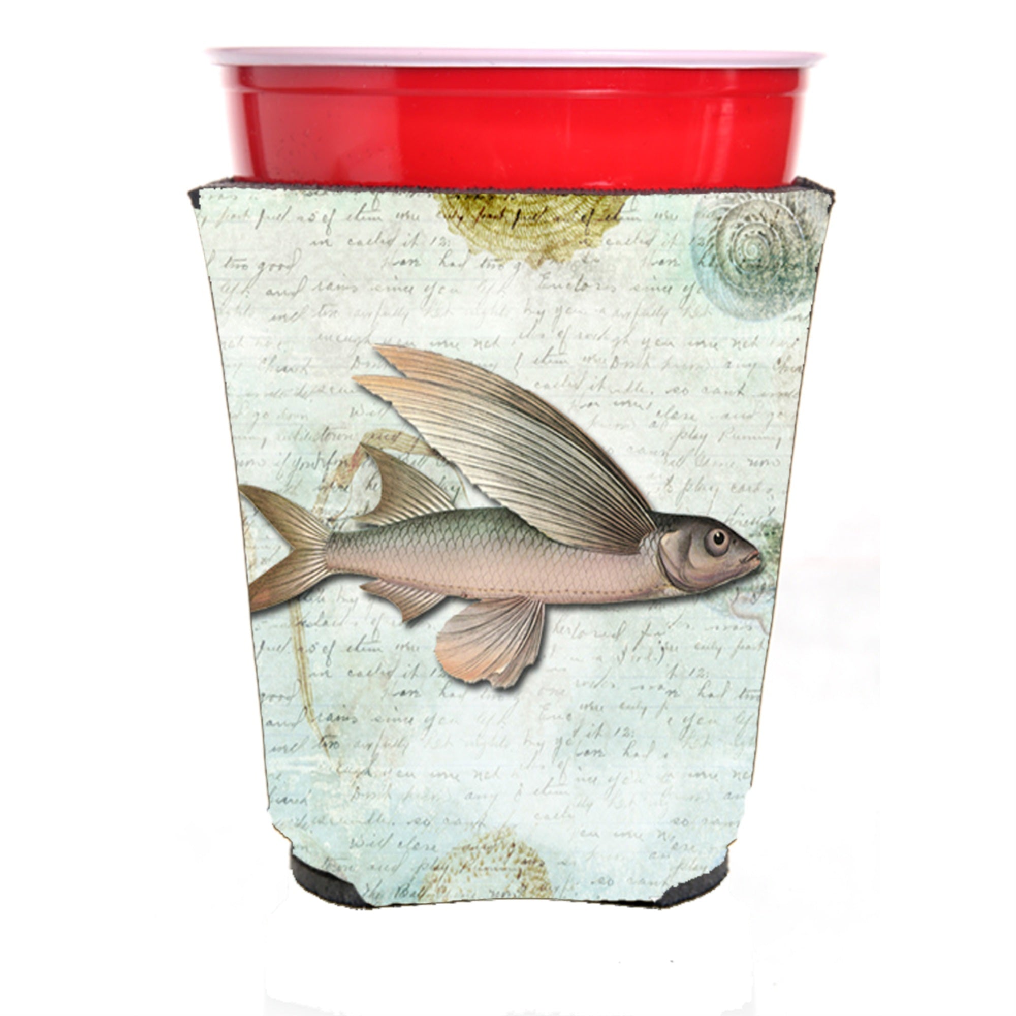 Fish  Red Solo Cup Beverage Insulator Hugger