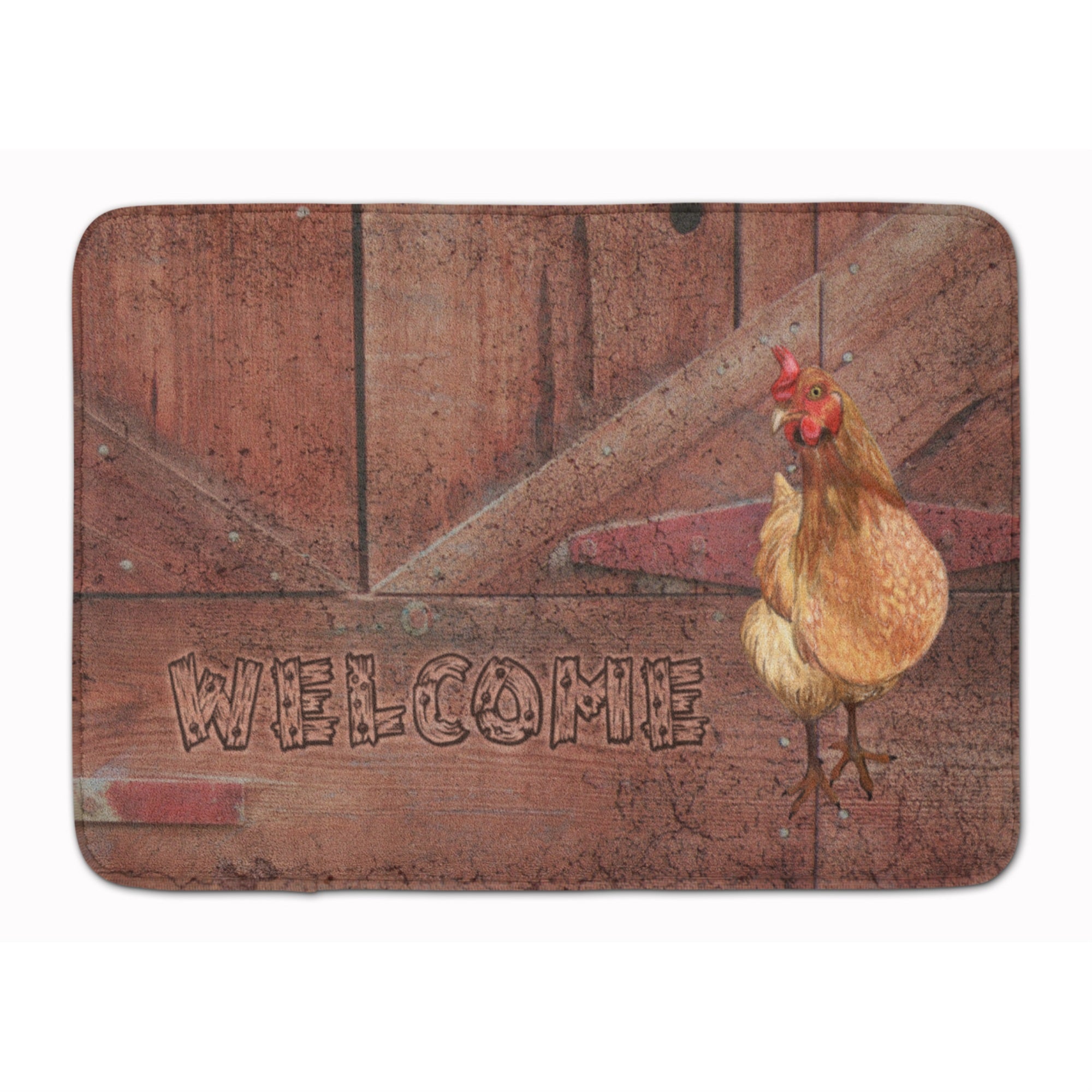 'Caroline'S Treasures Welcome Chicken Floor Mat, 19'''' X 27'''', Multicolor''