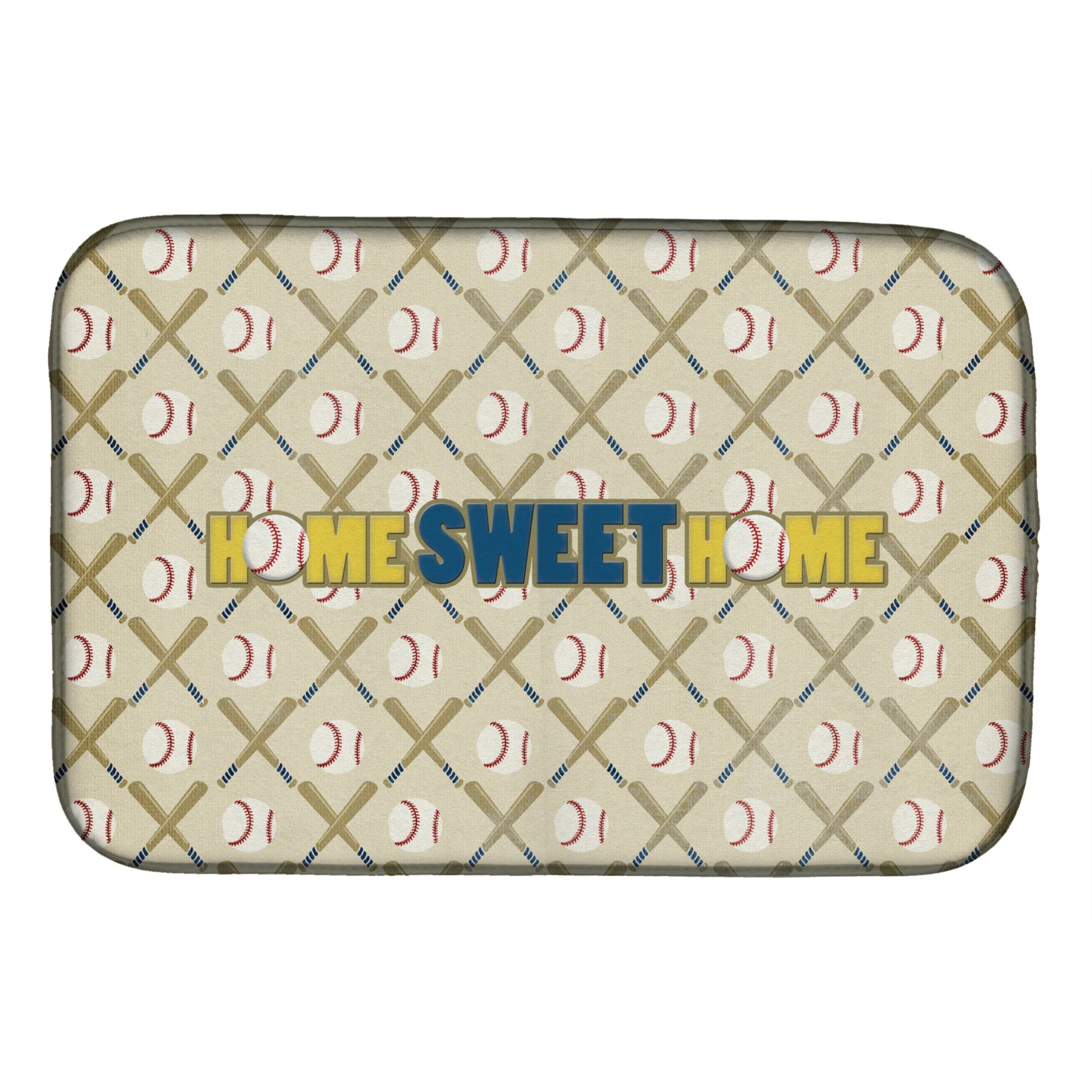 Carolines Treasures Sweet Home Dish Drying Mat 14 x 21 Multicolor