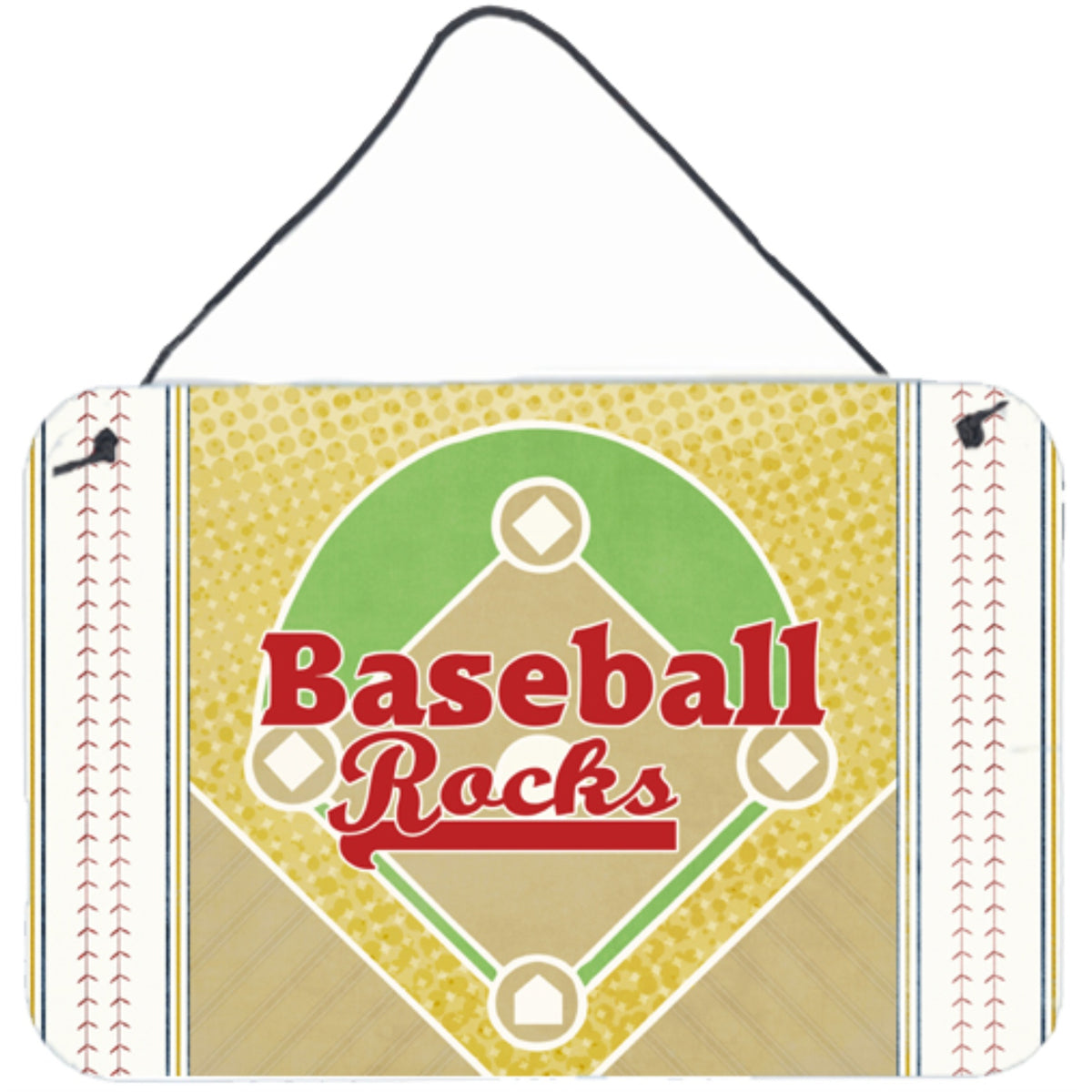 'Caroline'S Treasures Baseball Rules Aluminum Metal Wall Or Door Hanging Prints, 8 X 12''''''