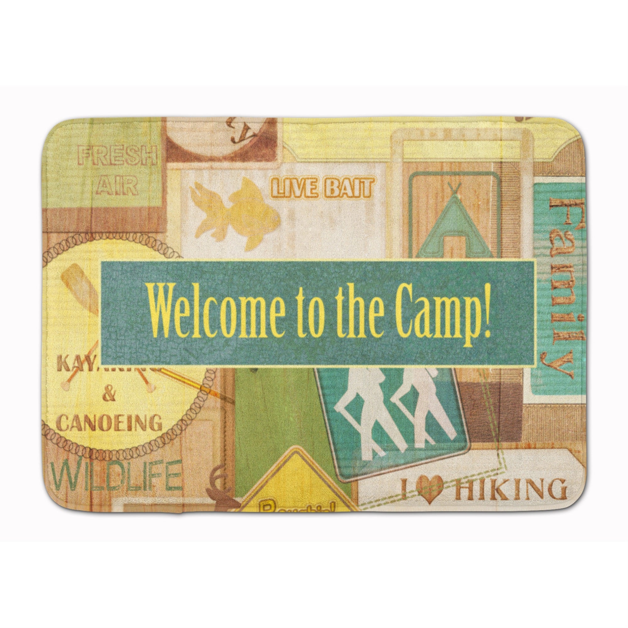 'Caroline'S Treasures Welcome To The Camp Floor Mat, 19'''' X 27'''', Multicolor''