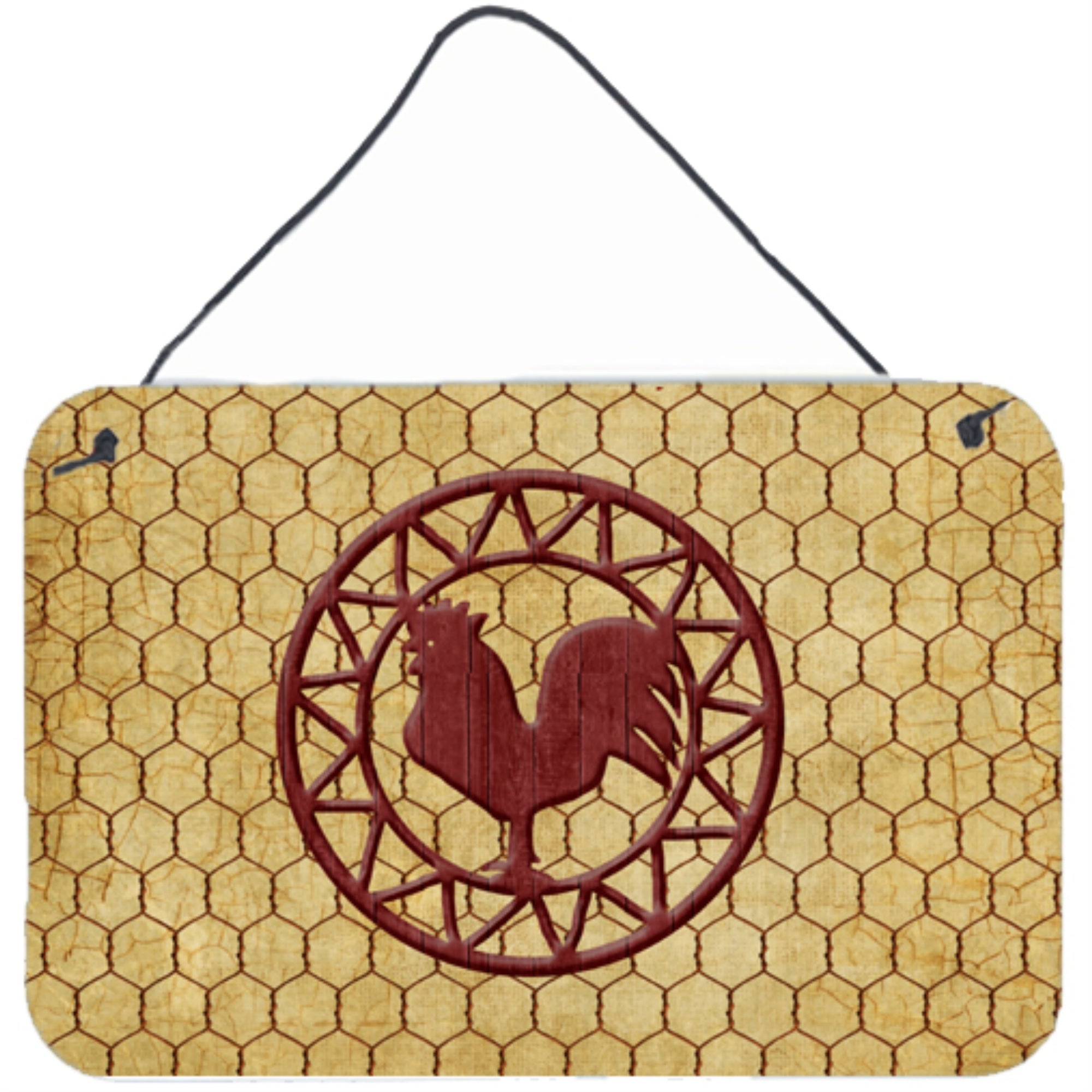 'Caroline'S Treasures Rooster Chicken Coop Aluminum Metal Wall Or Door Hanging Prints, 8 X 12''''''