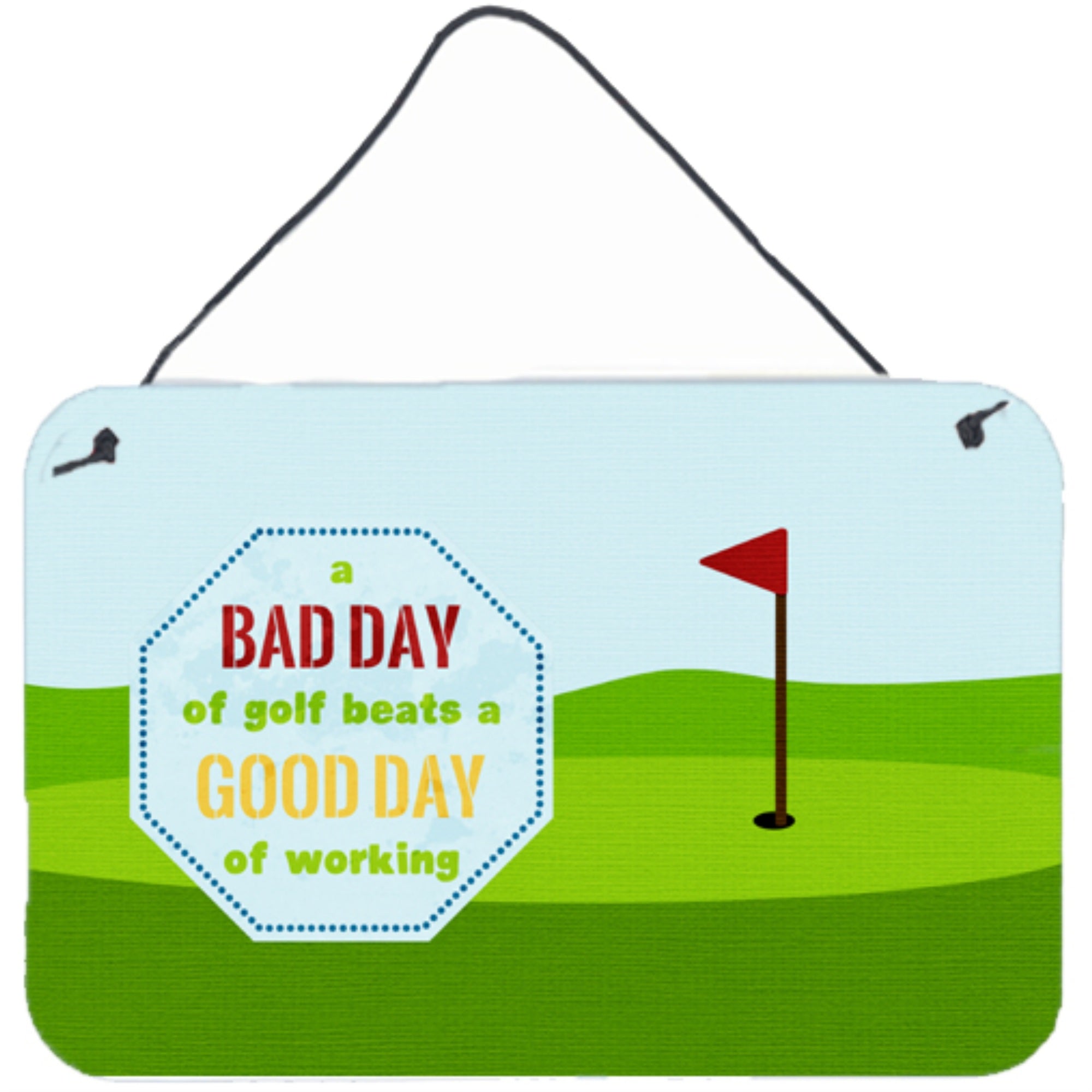 'Caroline'S Treasures A Bad Day At Golf Aluminum Metal Wall Or Door Hanging Prints, 8 X 12''''''