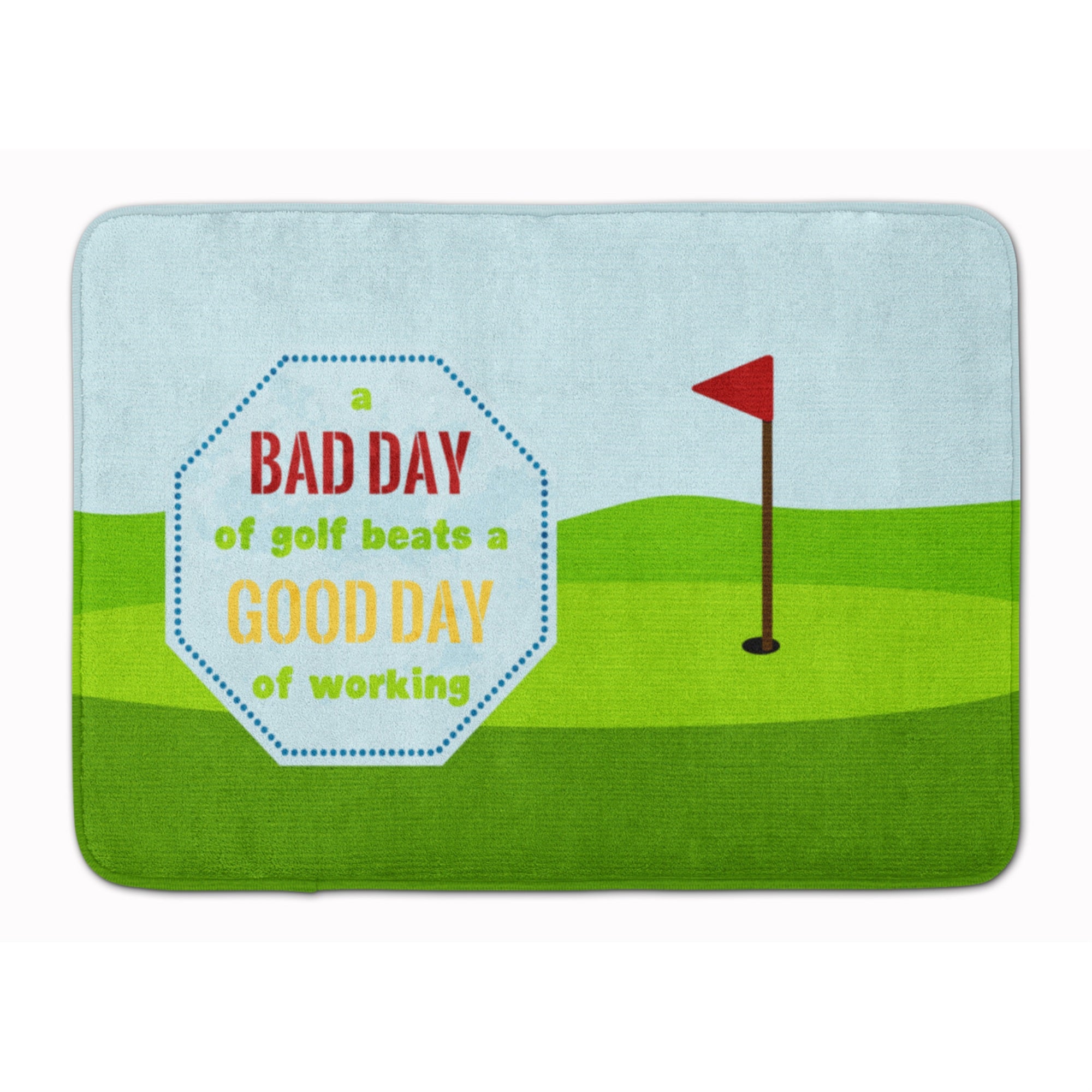 'Caroline'S Treasures Bad Day At Golf Floor Mat, 19'''' X 27'''', Multicolor''