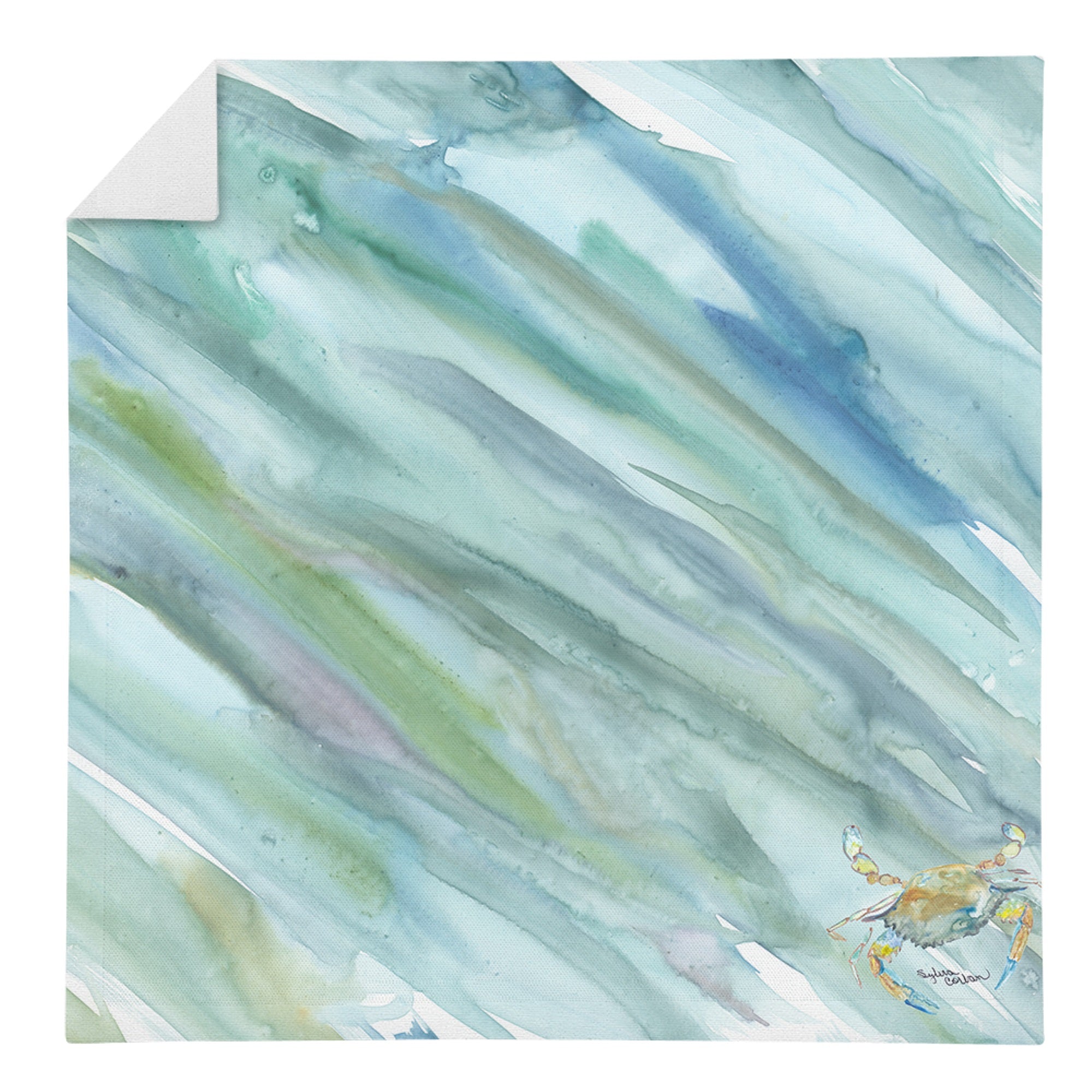 Crab #1 On Blue Napkin Sc2043Nap