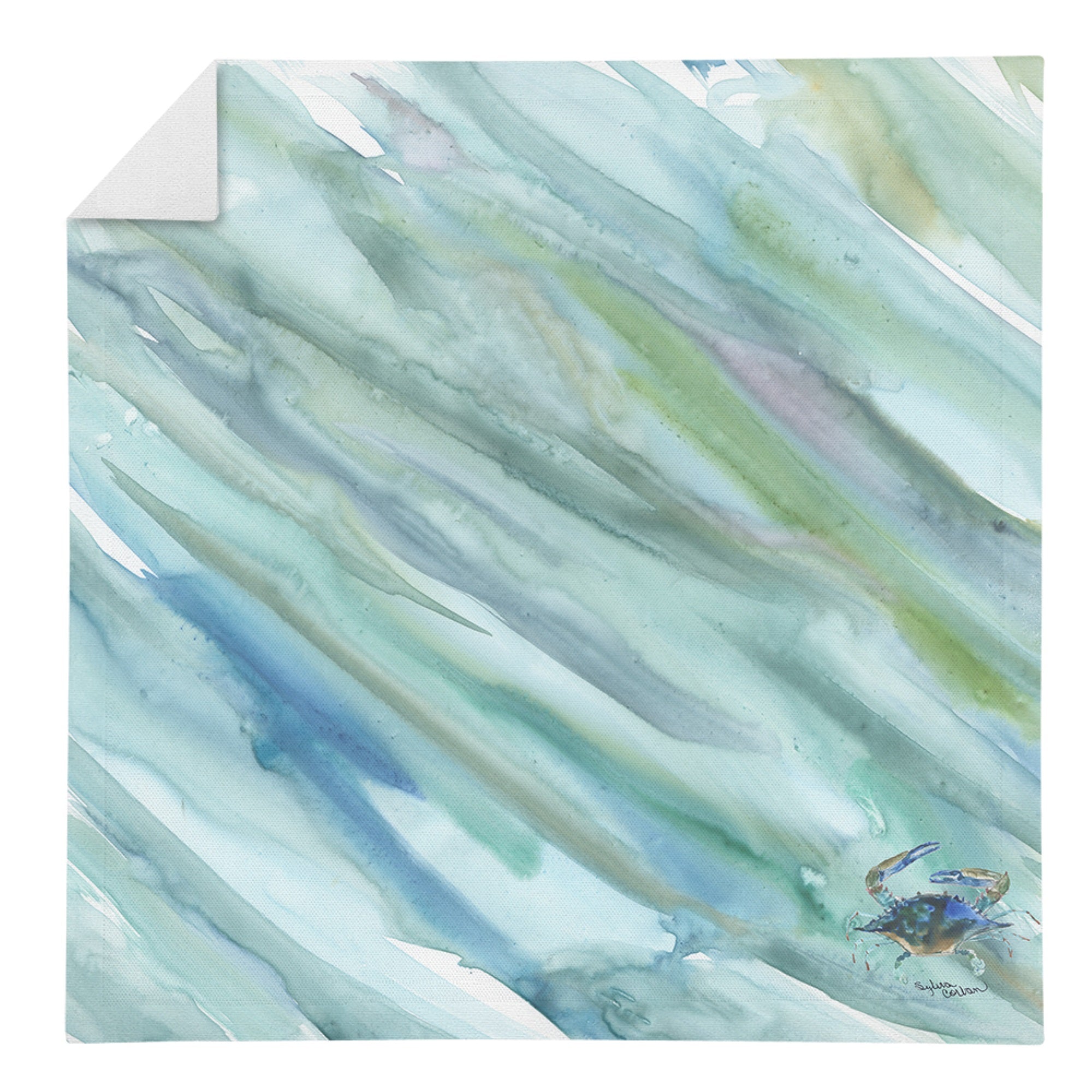Crab #2 On Blue Napkin Sc2044Nap