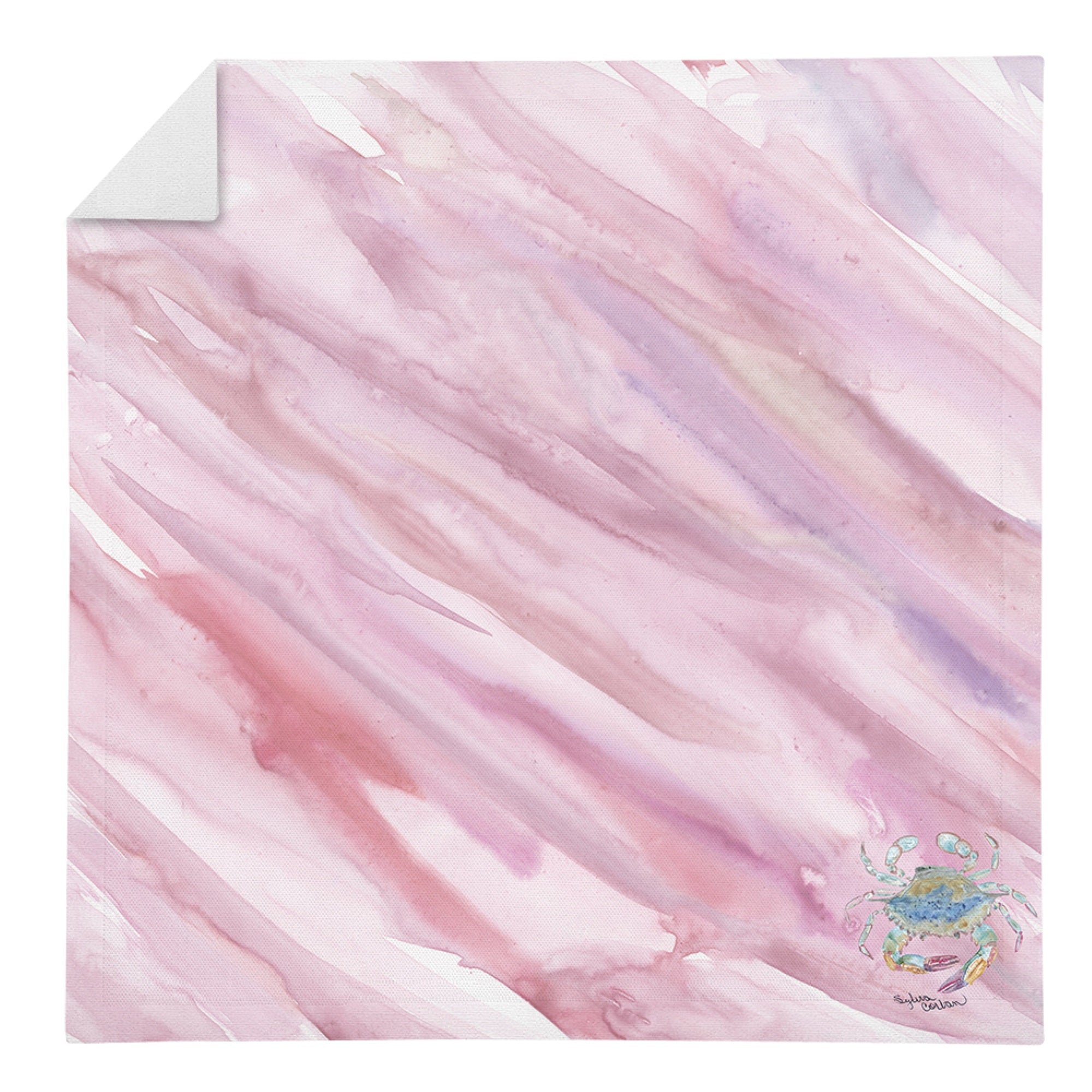 Crab On Pink Napkin Sc2055Nap