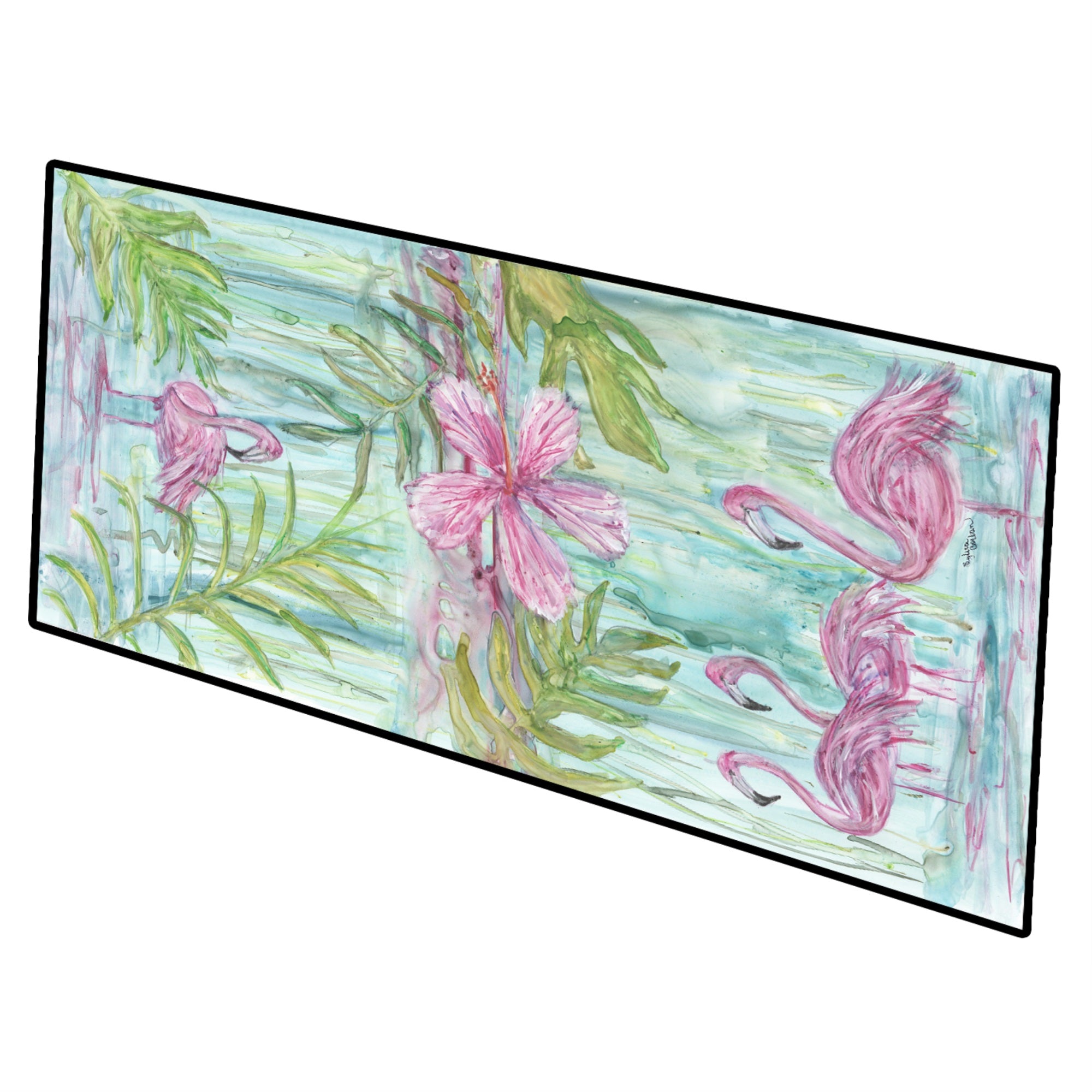 Flamingos Indoor Or Outdoor Runner Mat 28X58 Sc2087Hrm2858