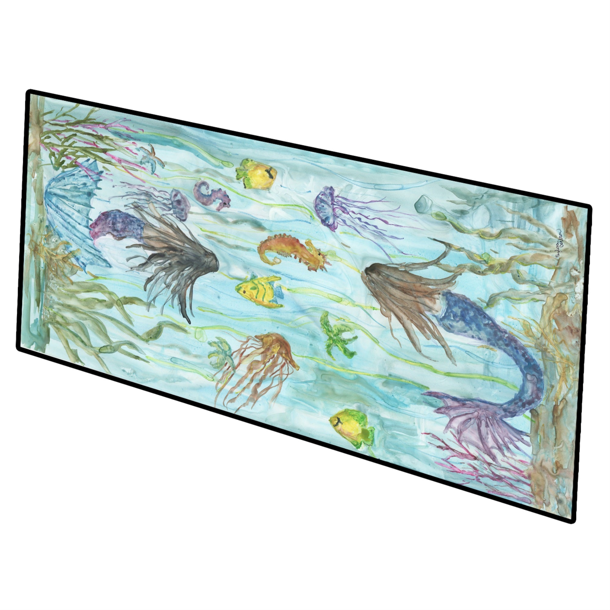 Mermaids Indoor Or Outdoor Runner Mat 28X58 Sc2089Hrm2858
