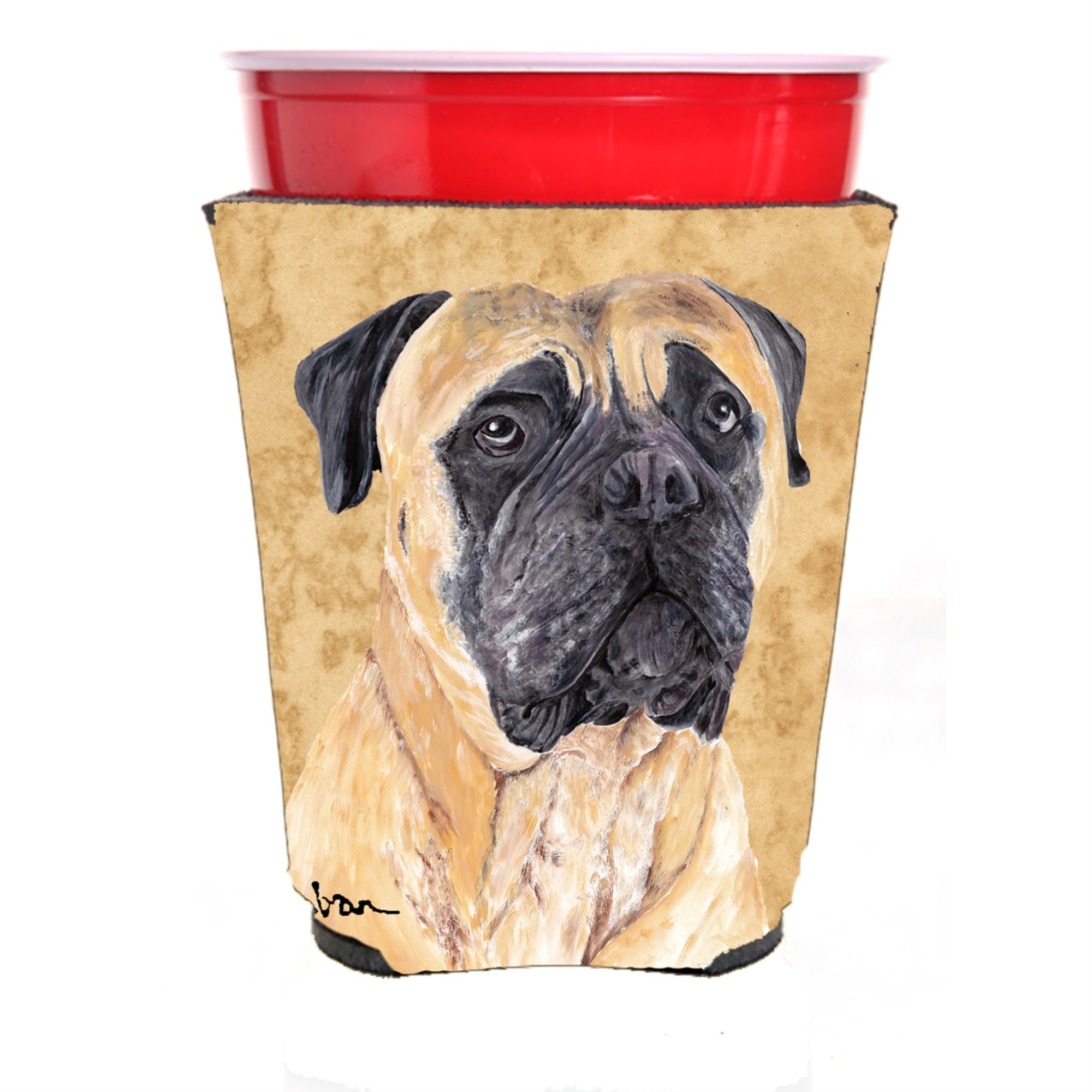 Mastiff Red Solo Cup Beverage Insulator Hugger