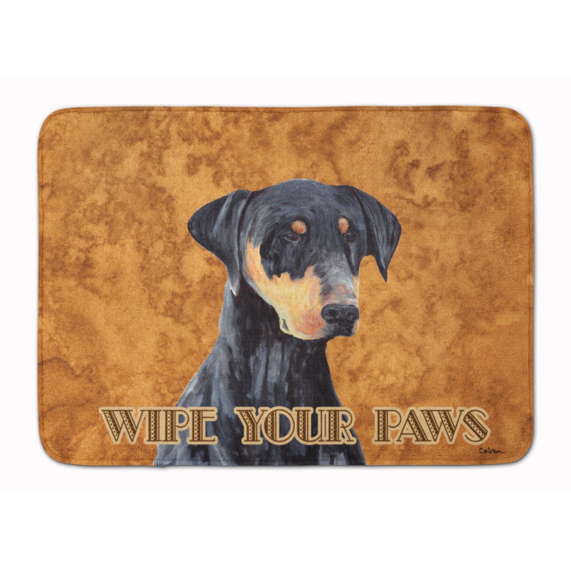 'Caroline'S Treasures Doberman Wipe Your Paws Floor Mat, 19'''' X 27'''', Multicolor''