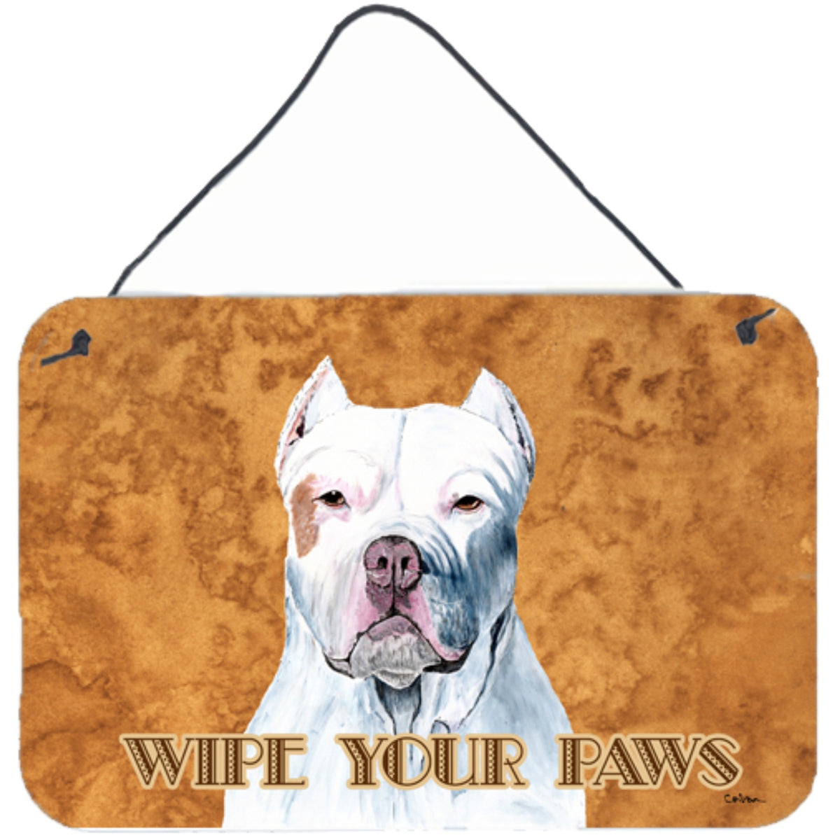 'Caroline'S Treasures Pit Bull Aluminum Metal Wall Or Door Hanging Prints, 8 X 12''''''