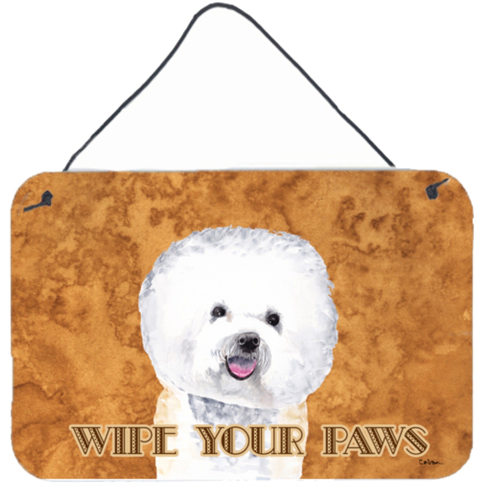 'Caroline'S Treasures Bichon Frise Aluminum Metal Wall Or Door Hanging Prints, 8 X 12''''''