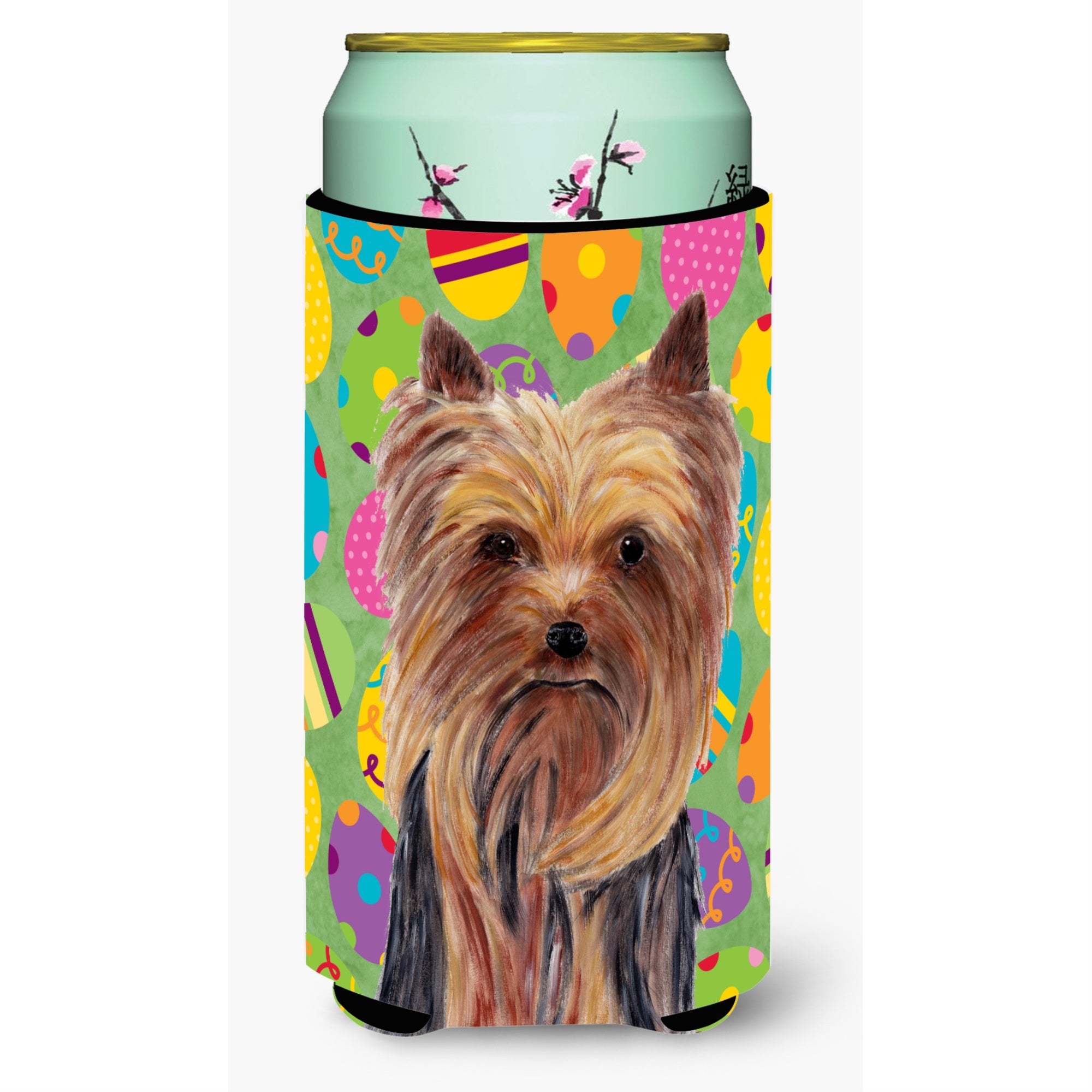 Yorkie Easter Eggtravaganza  Tall Boy Beverage Insulator Beverage Insulator Hugger