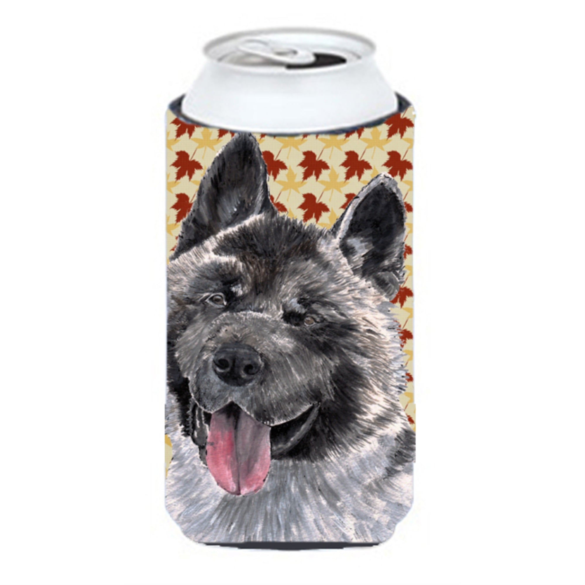 Akita Fall Leaves Tall Boy Beverage Insulator Hugger Sc9485Tbc