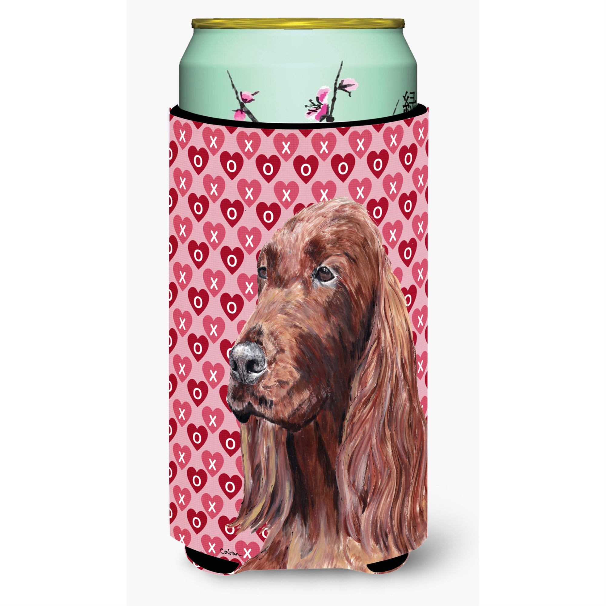 Irish Setter Valentine'S Love Tall Boy Beverage Insulator Beverage Insulator Hugger