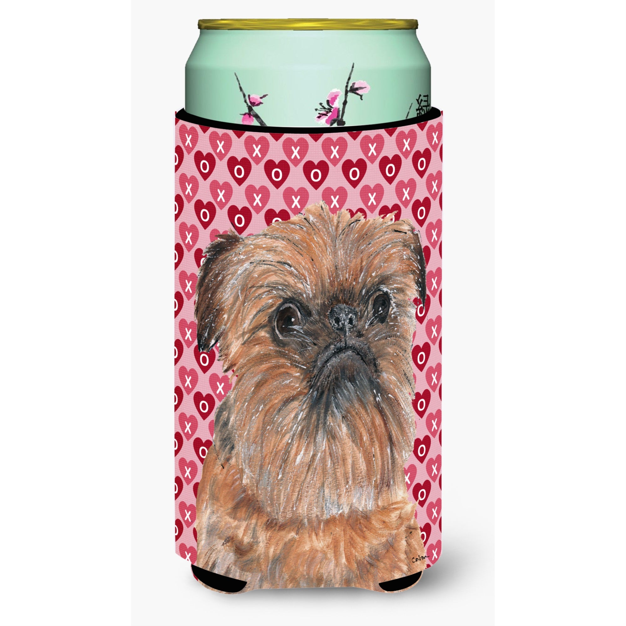 Brussels Griffon Valentine'S Love Tall Boy Beverage Insulator Beverage Insulator Hugger