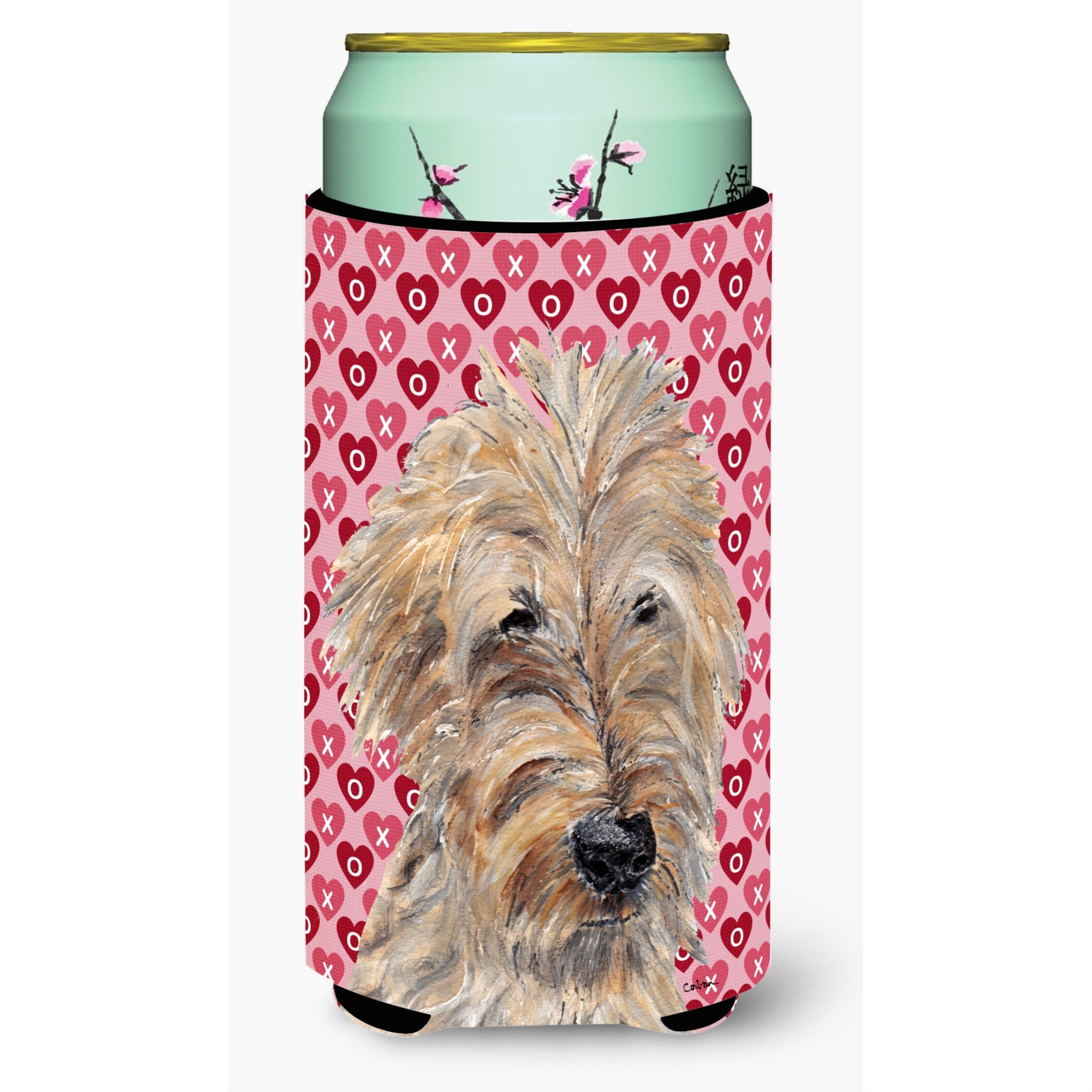Goldendoodle Valentines Love Tall Boy Beverage Insulator Beverage Insulator Hugger