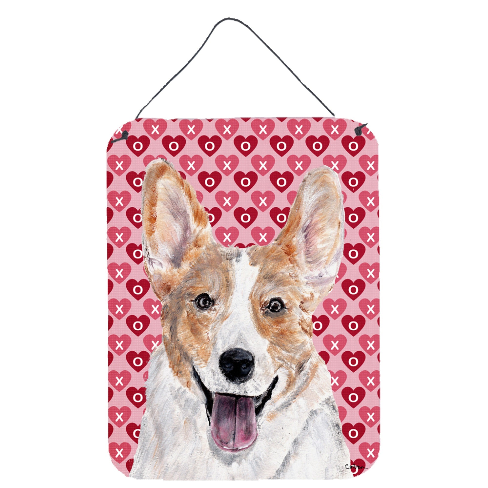 'Caroline'S Treasures Cardigan Corgi Hearts And Love Wall Or Door Hanging Prints, 16'''' X 12''''''