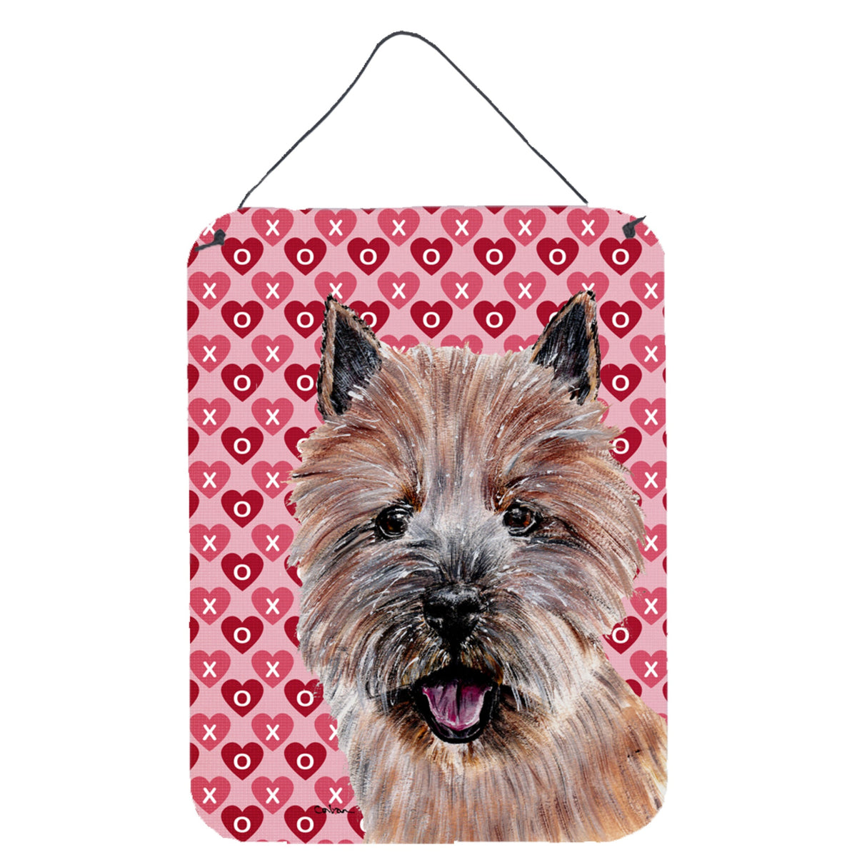 'Caroline'S Treasures Norwich Terrier Hearts And Love Wall Or Door Hanging Prints, 16'''' X 12''''''