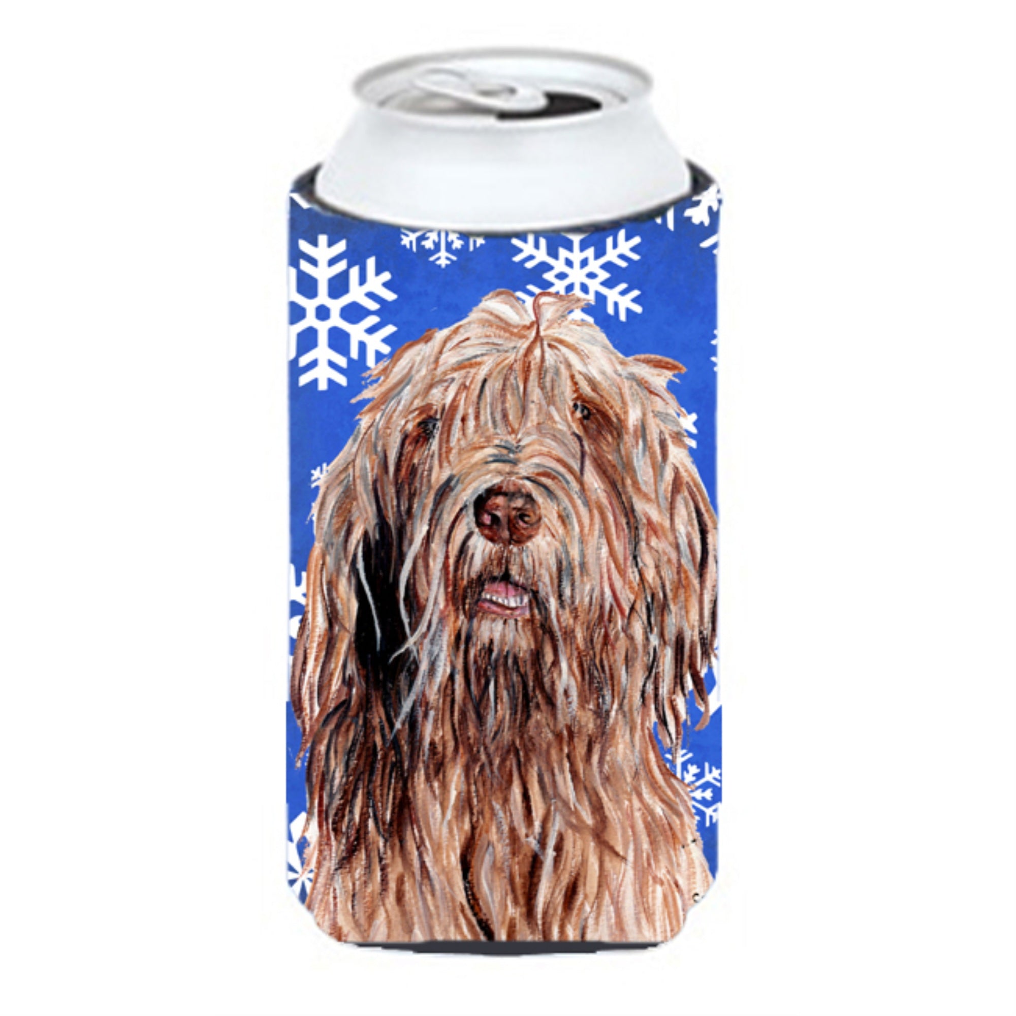 Otterhound Winter Snowflakes Tall Boy Beverage Insulator Hugger Sc9781Tbc