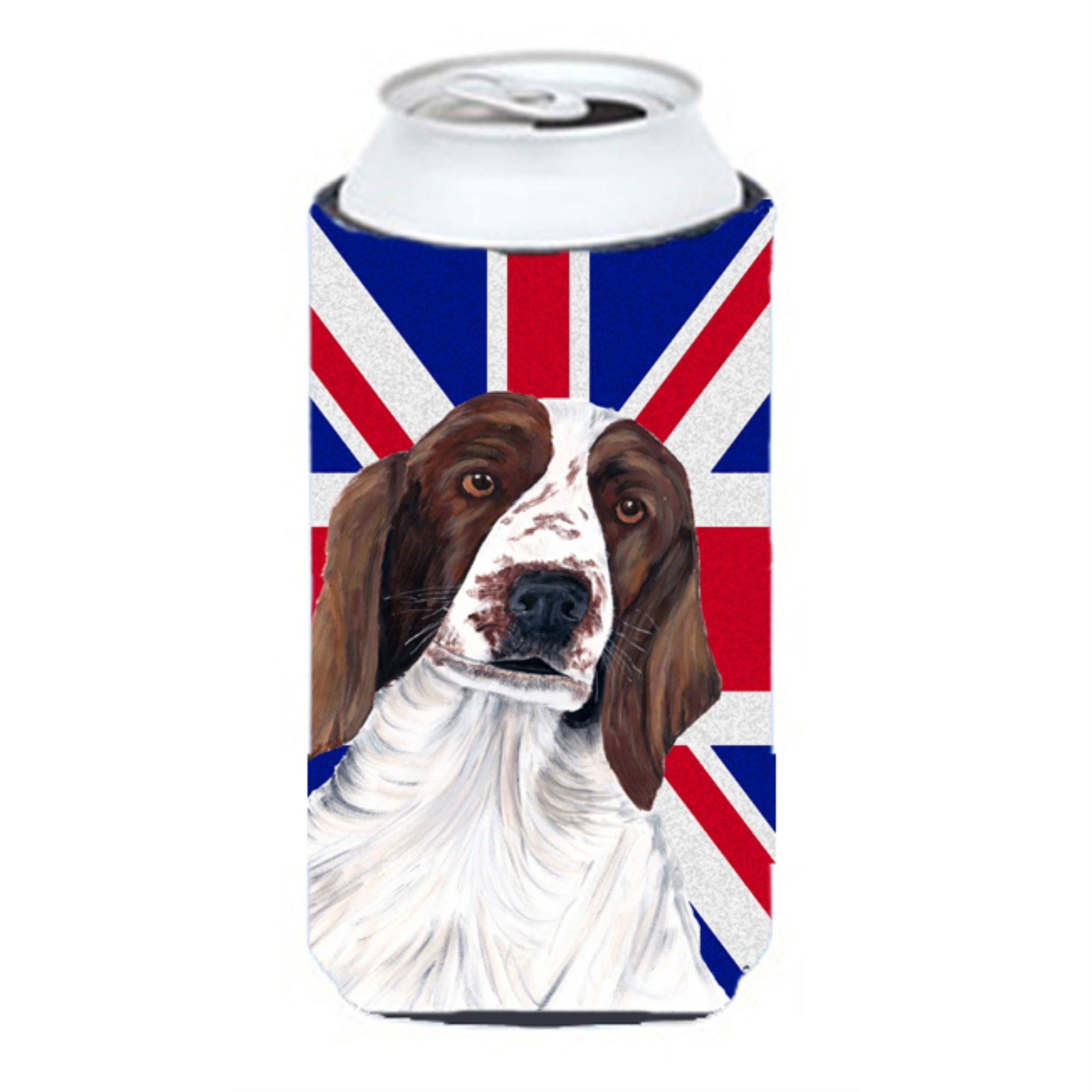 Springer Spaniel With English Union Jack British Flag Tall Boy Beverage Insulator Hugger Sc9837Tbc