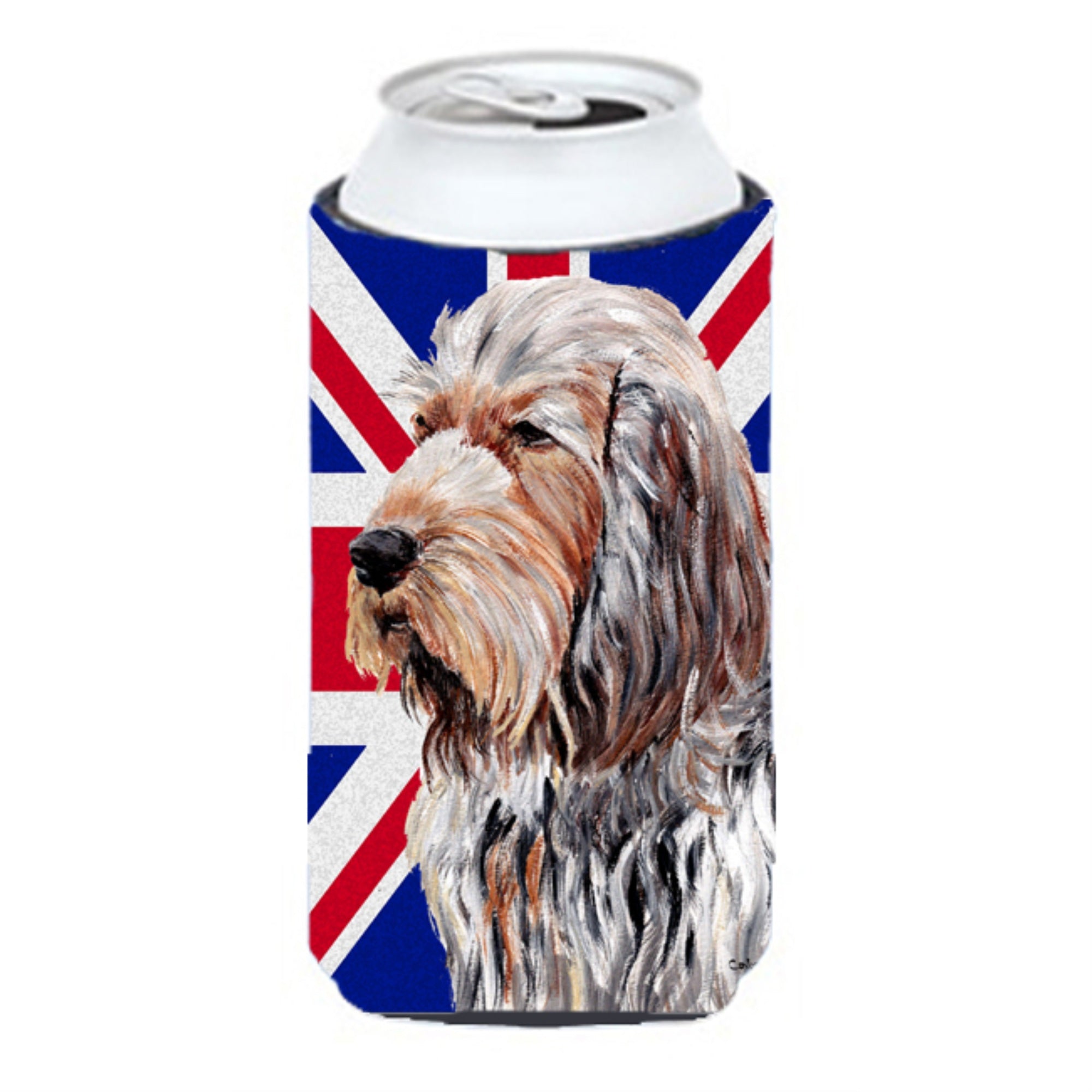 Otterhound With English Union Jack British Flag Tall Boy Beverage Insulator Hugger Sc9879Tbc