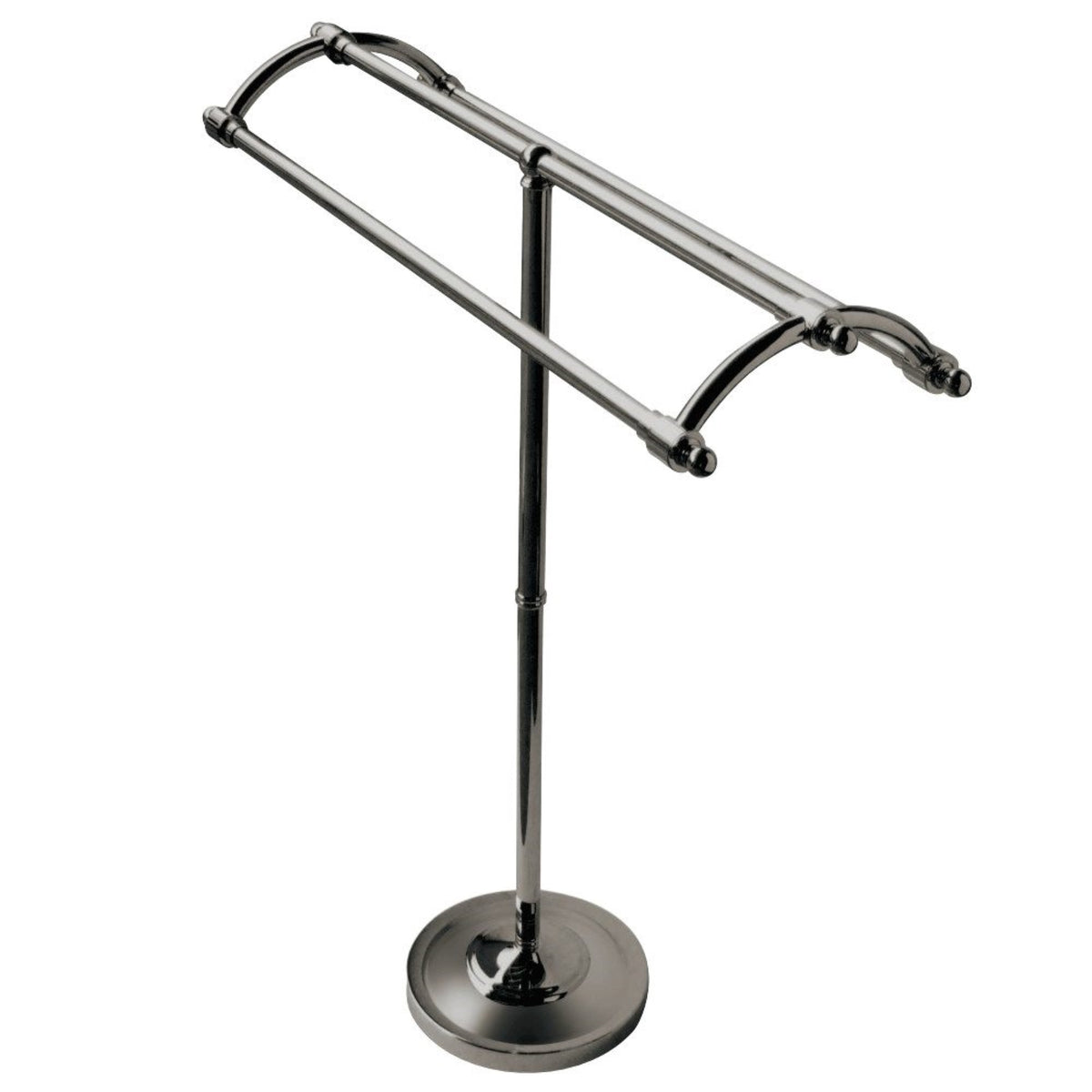 Kingston Brass Scc2278 Pedestal Round Plate Towel Rack, Brushed Nickel