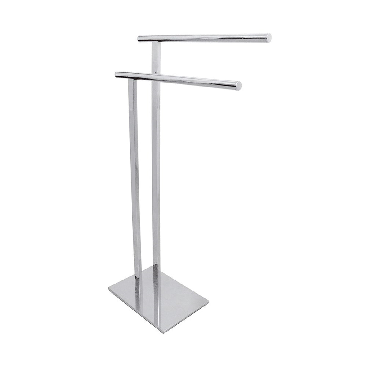 Kingston Brass Scc6031 Freestanding Double Towel Rack, Polished Chrome