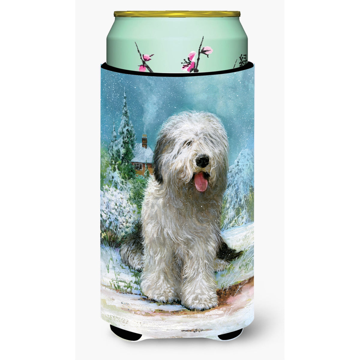 'Caroline'S Treasures Old English Sheepdog By Don Squires Tall Boy Koozie Hugger, Multicolor''