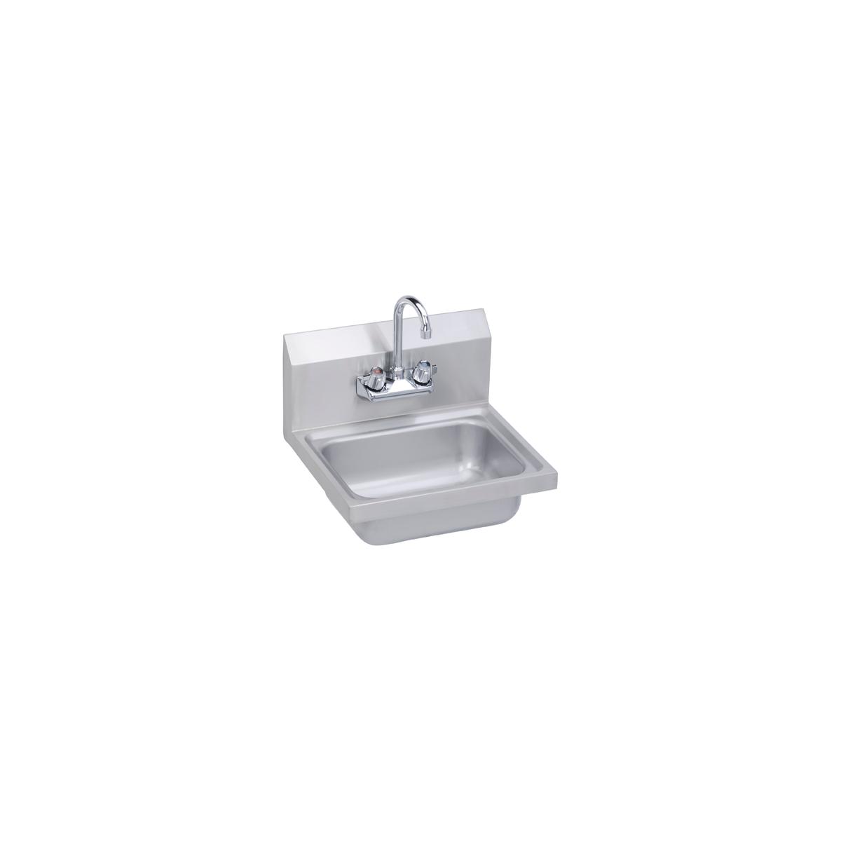 Elkay Hand Sink, 17X15 Oa, 14X10X5 Bowl, Faucet Included, 18 Ga 300 Series Ss, Nsf