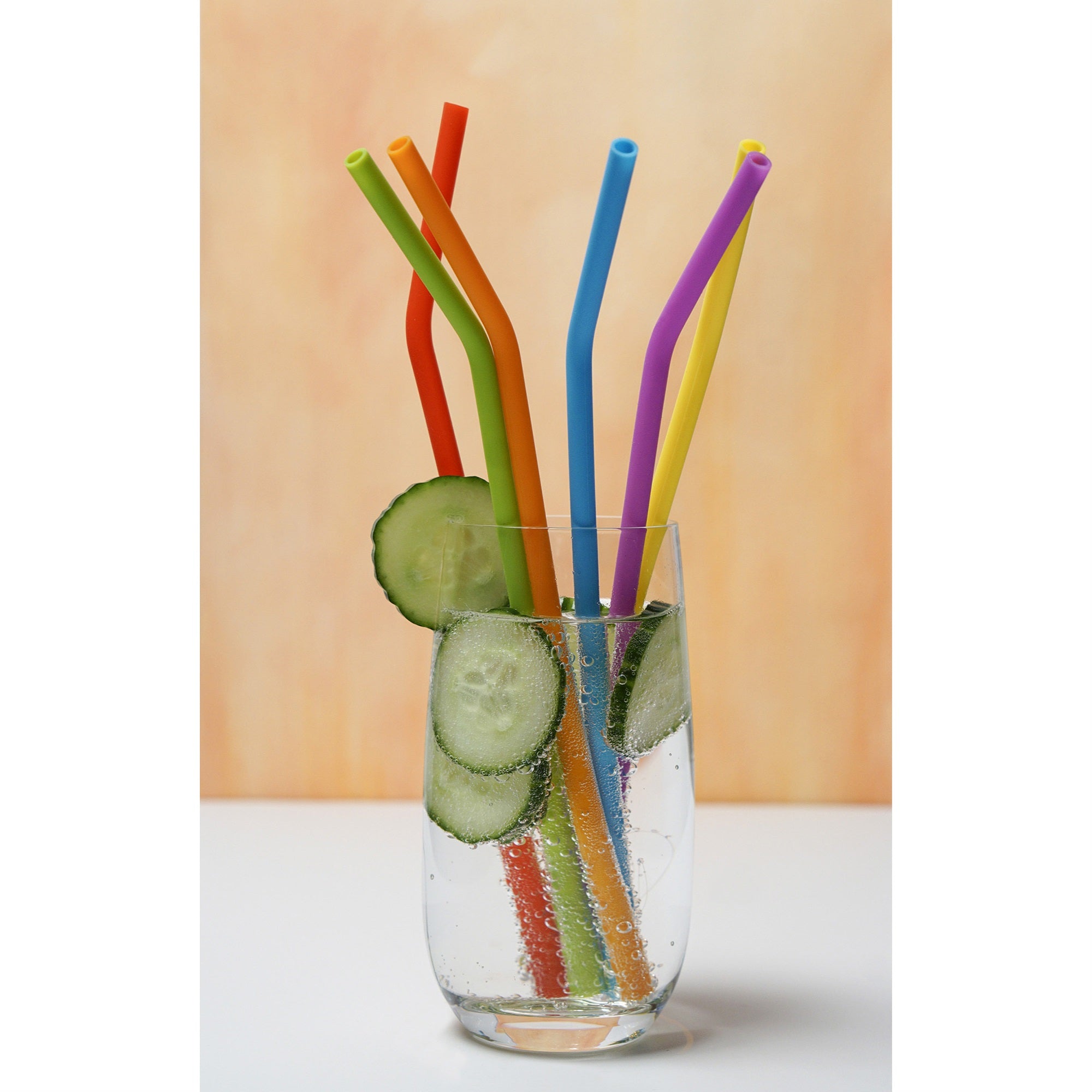 RSVP 10in Silicone Straw Set Of 6