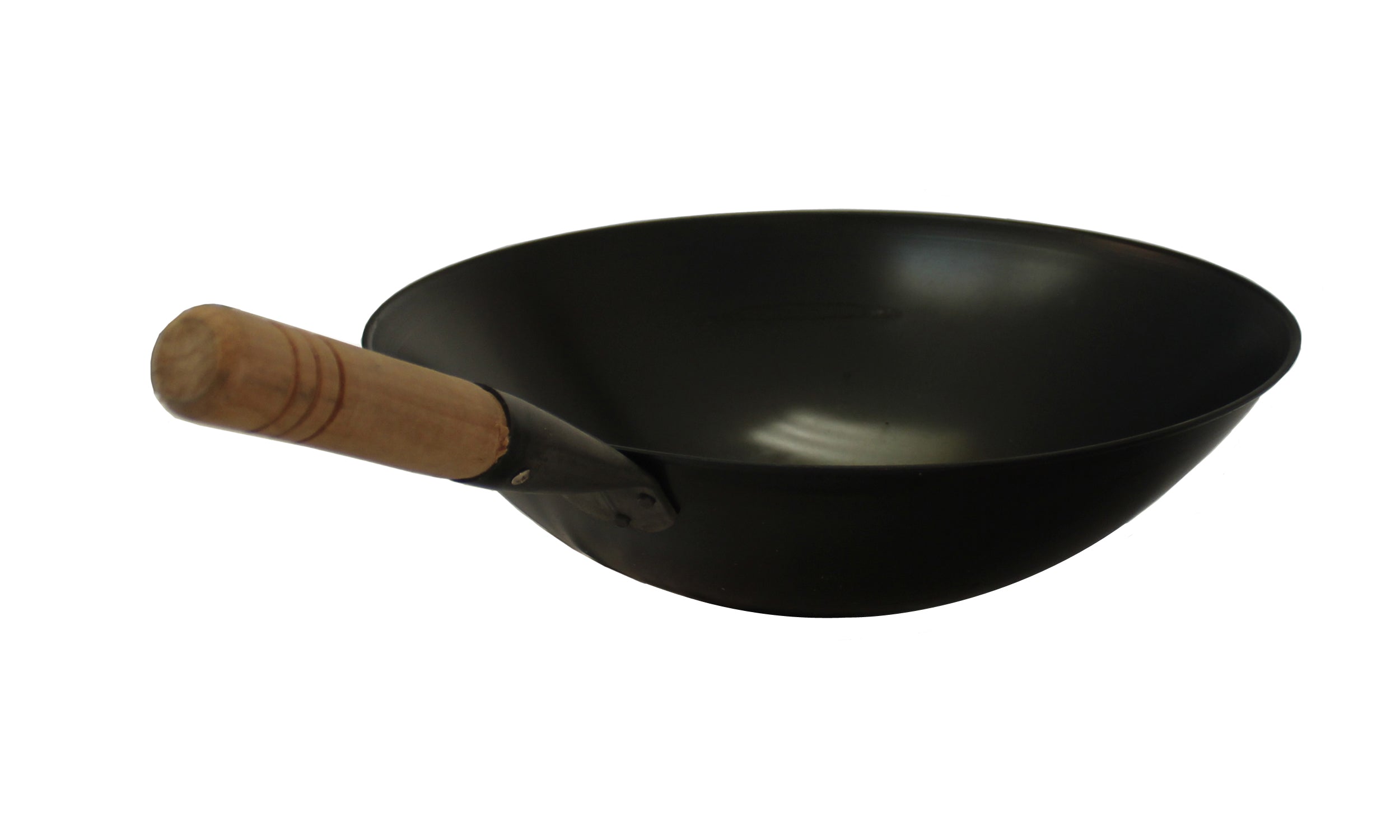 17 Cool Roll Iron Wok  handle (Induction ready)