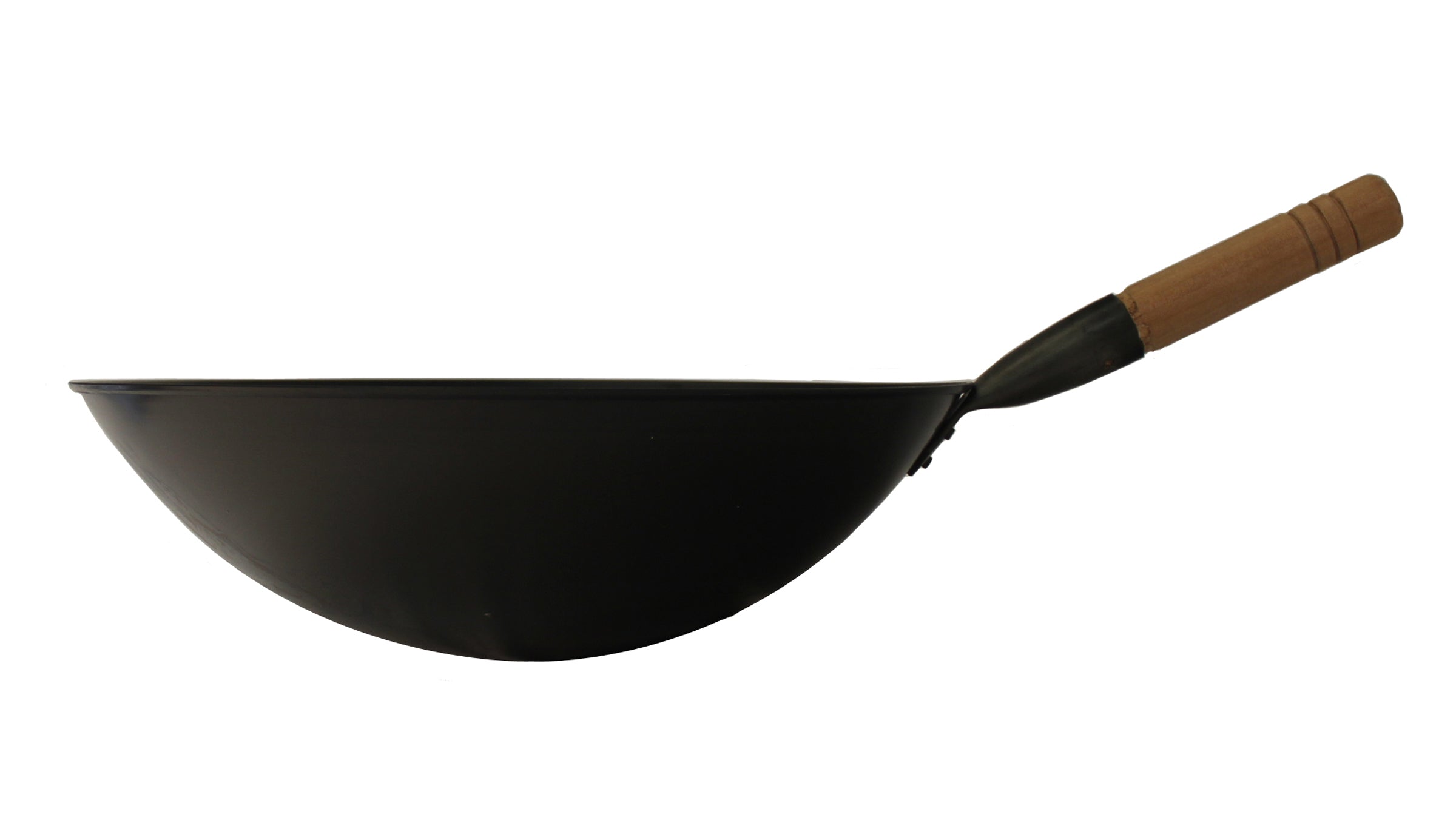 17 Cool Roll Iron Wok  handle (Induction ready)