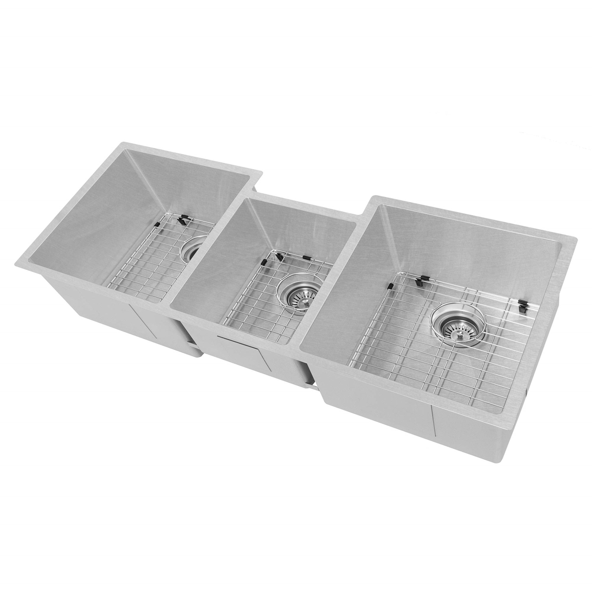 Zline 45'' Breckenridge Undermount Triple Bowl Fingerprint Resistant Stainless Steel Kitchen Sink With Bottom Grid (Slt-45S)