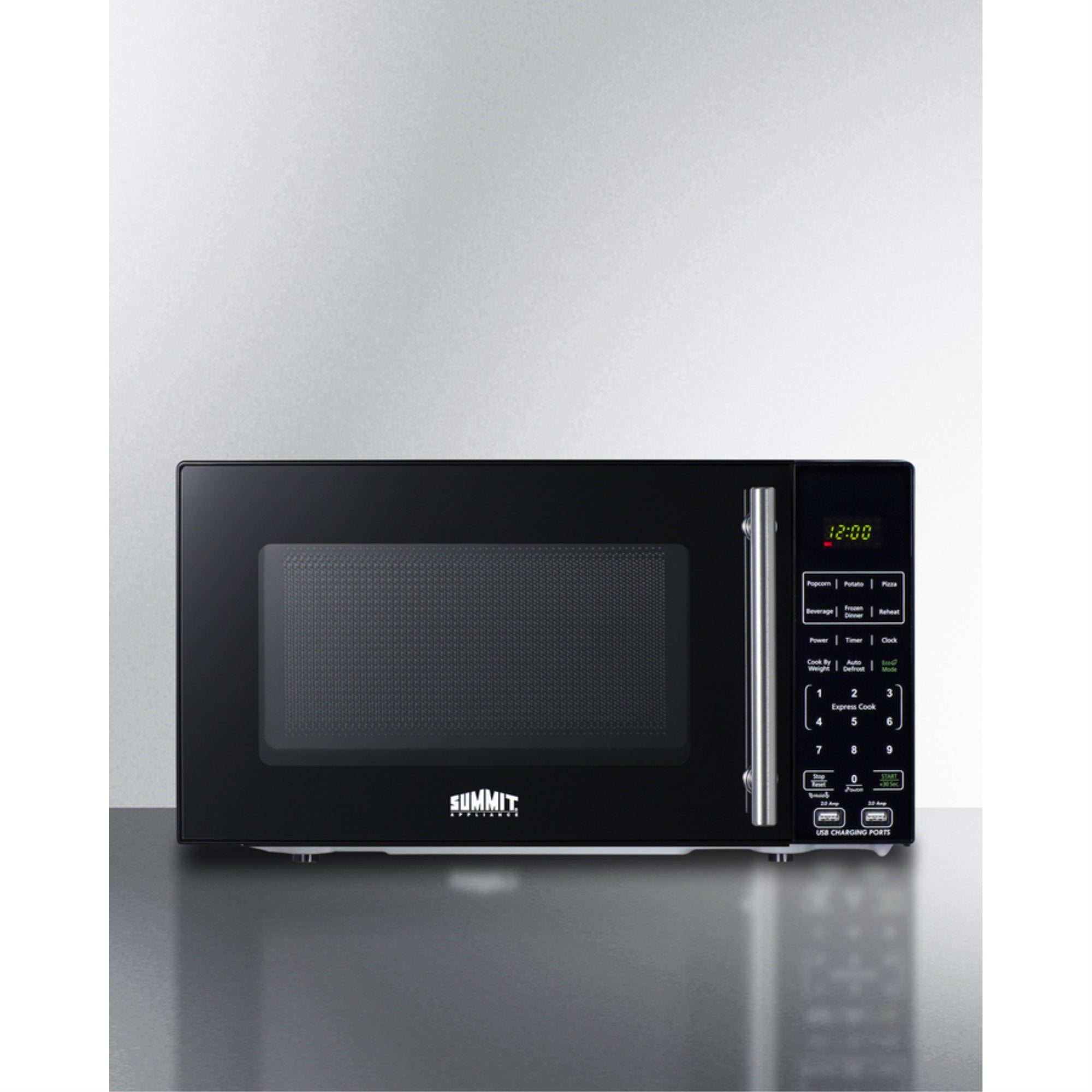 Compact Microwave In Black With Allocator And Usb Ports