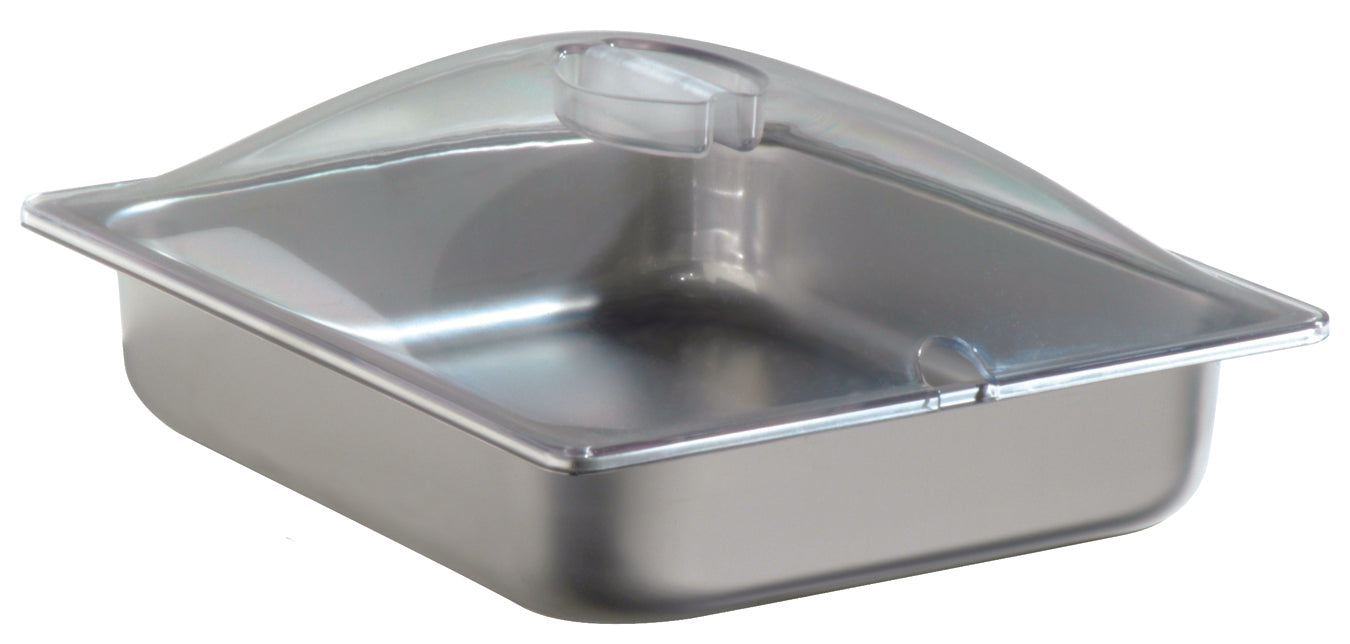 1/2 Size (4.3 qt.) Chafing Pan & Plastic Lid