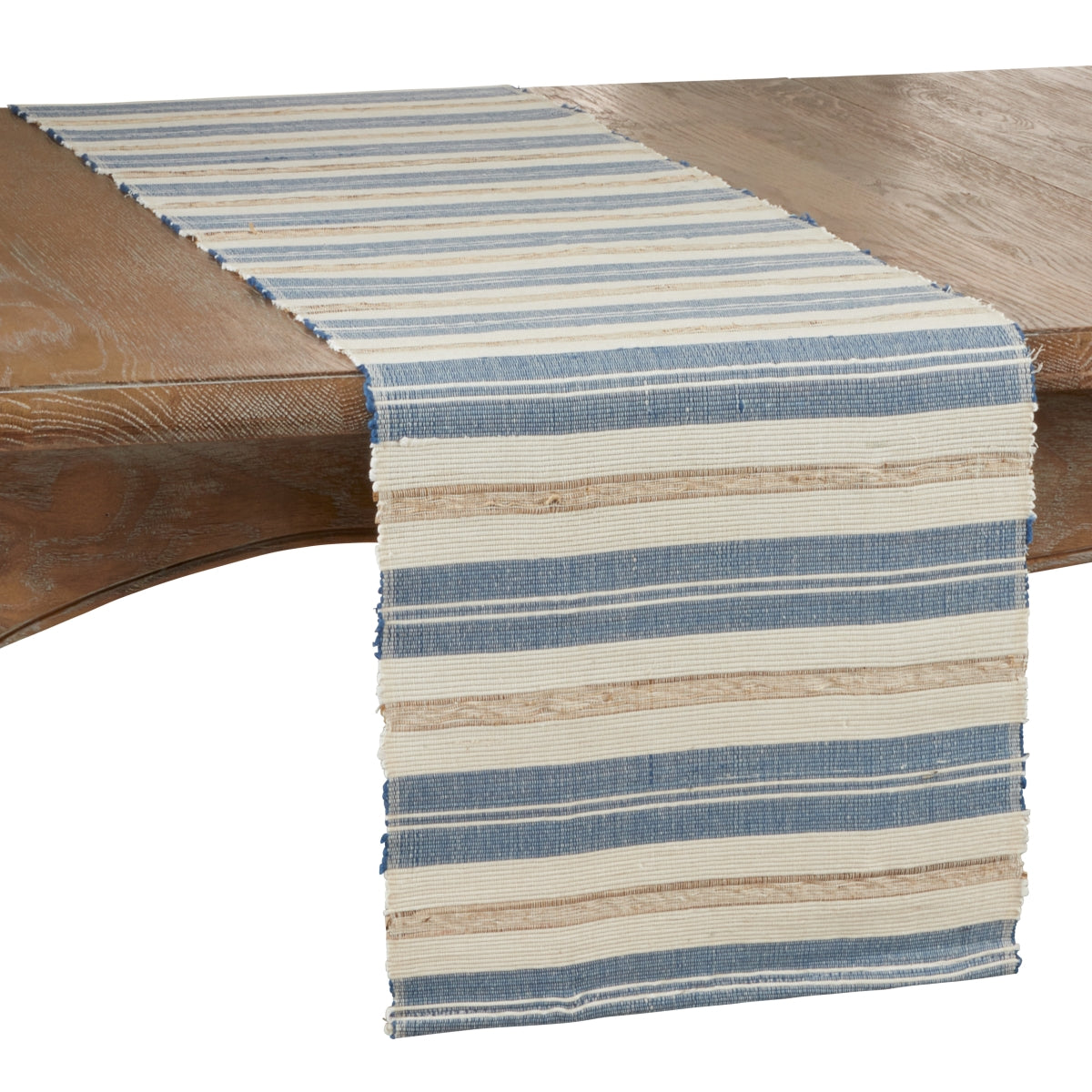 SARO 2344.PK1472B 14 x 72 in. Oblong Long Table Runner with Striped Design