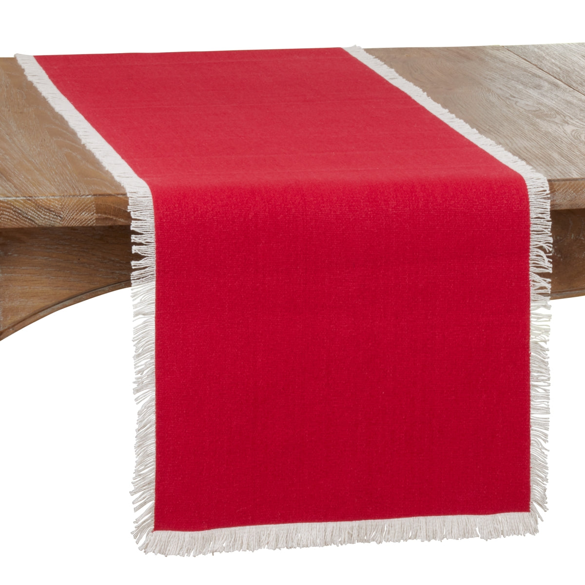 SARO 443.R1672B Table Runner with Fringe Border Design