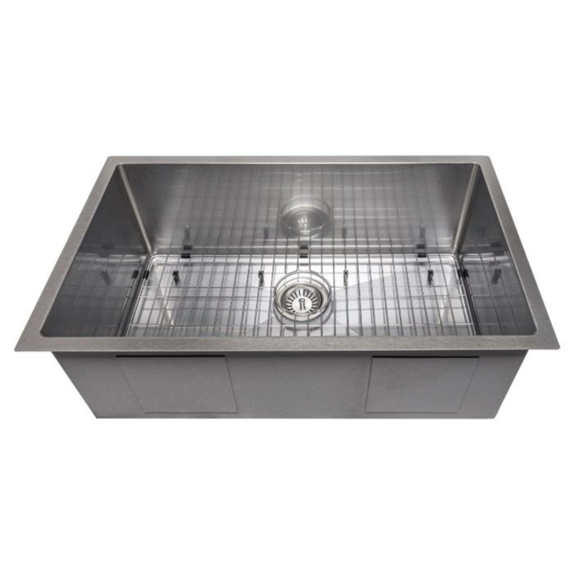 Zline 30'' Meribel Undermount Single Bowl Fingerprint Resistant Stainless Steel Kitchen Sink With Bottom Grid (Srs-30S)