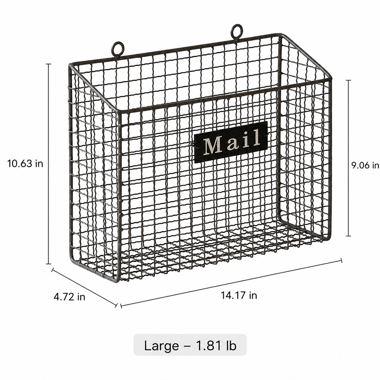 Farmhouse Wire Mail Organizer
