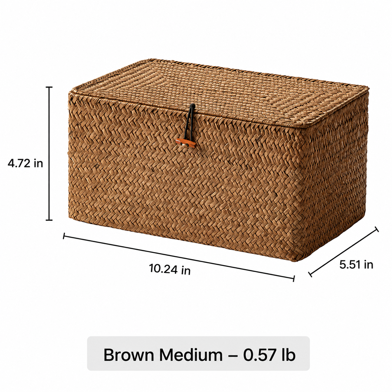 Woven Lidded Storage Box