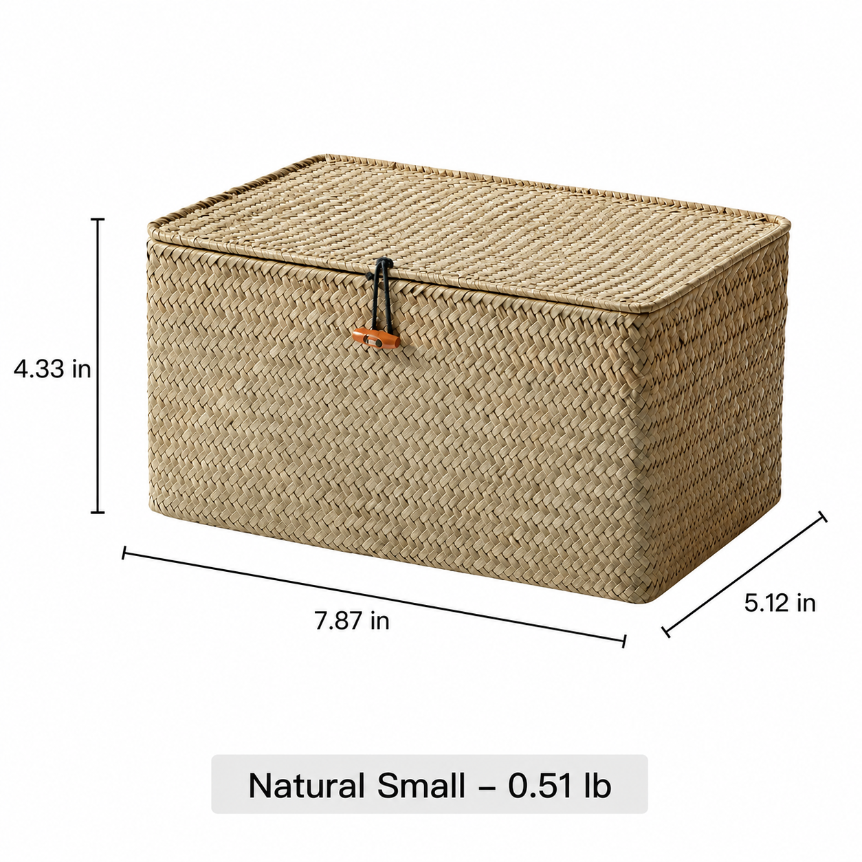 Woven Lidded Storage Box