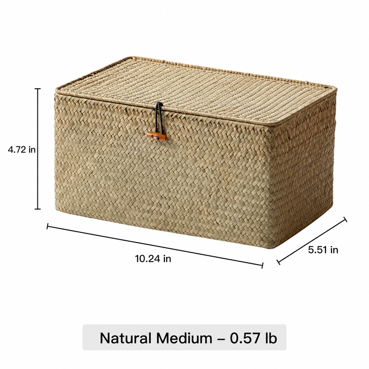 Woven Lidded Storage Box