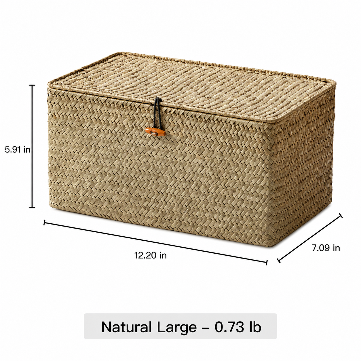 Woven Lidded Storage Box