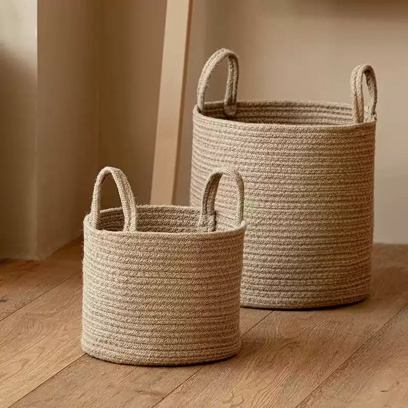 Natural Rope Laundry Basket