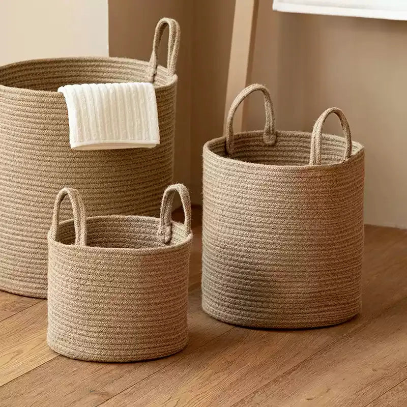 Natural Rope Laundry Basket